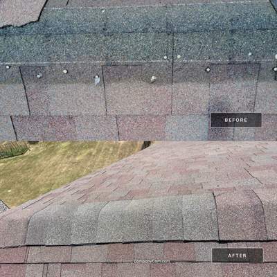 Ridge cap repair