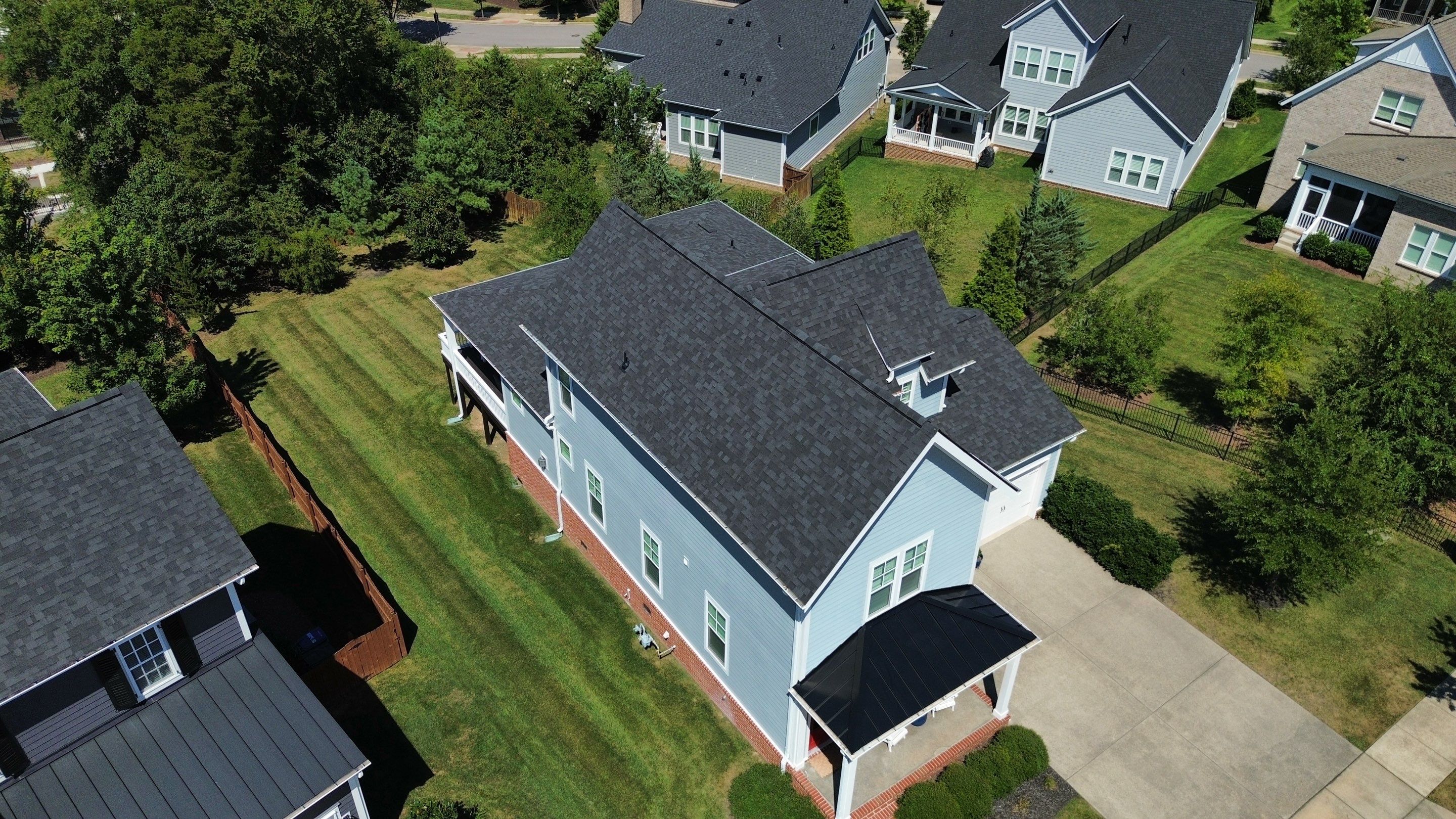 Residential Roofing Installation with Malarkey Vista AR Shingles in Franklin by Shinglesmiths Roofing