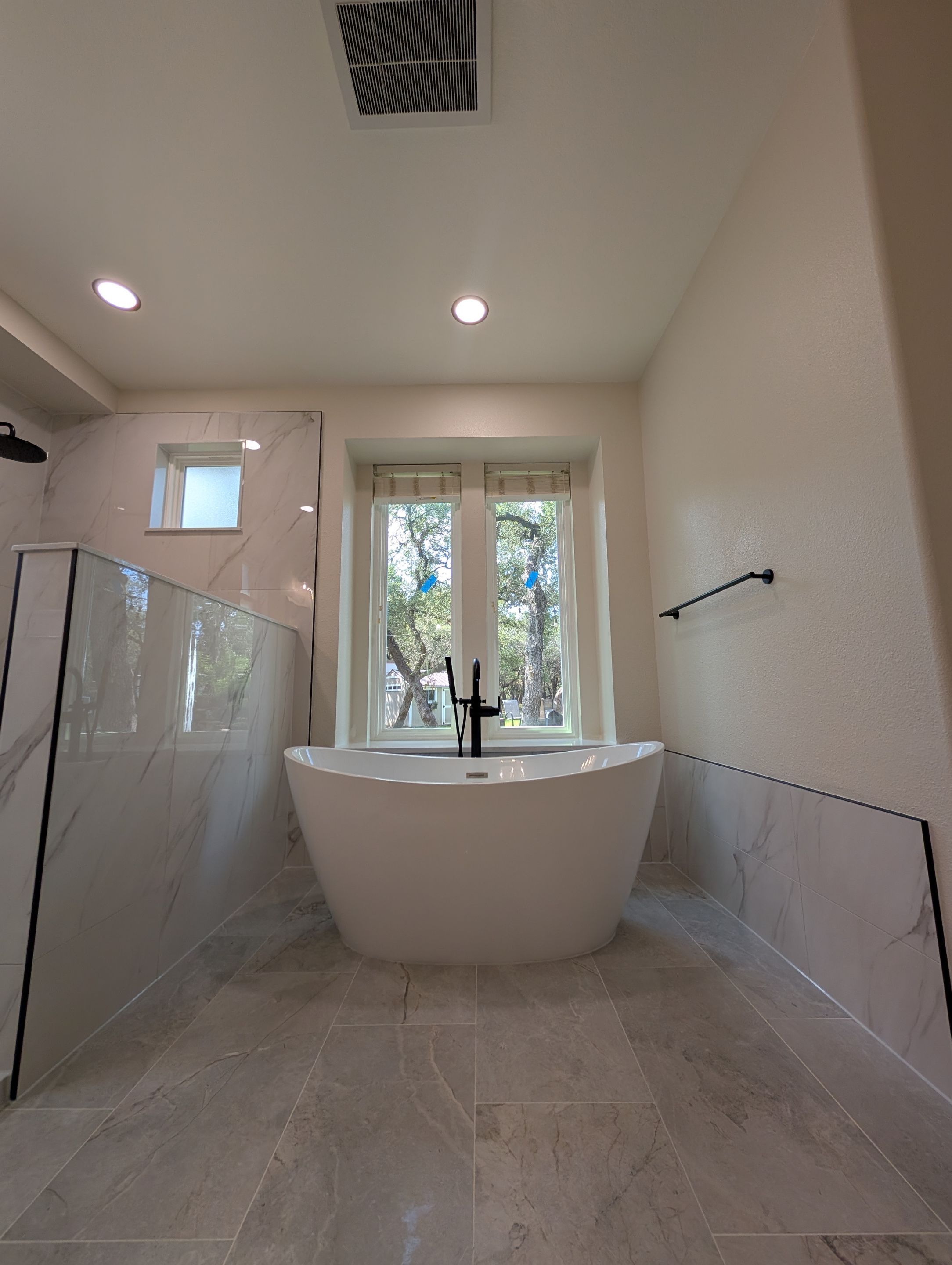 New Braunfels Bathroom Remodel with Freestanding Tub and Expanded Walk-In Shower by Legacy Bath and Kitchen