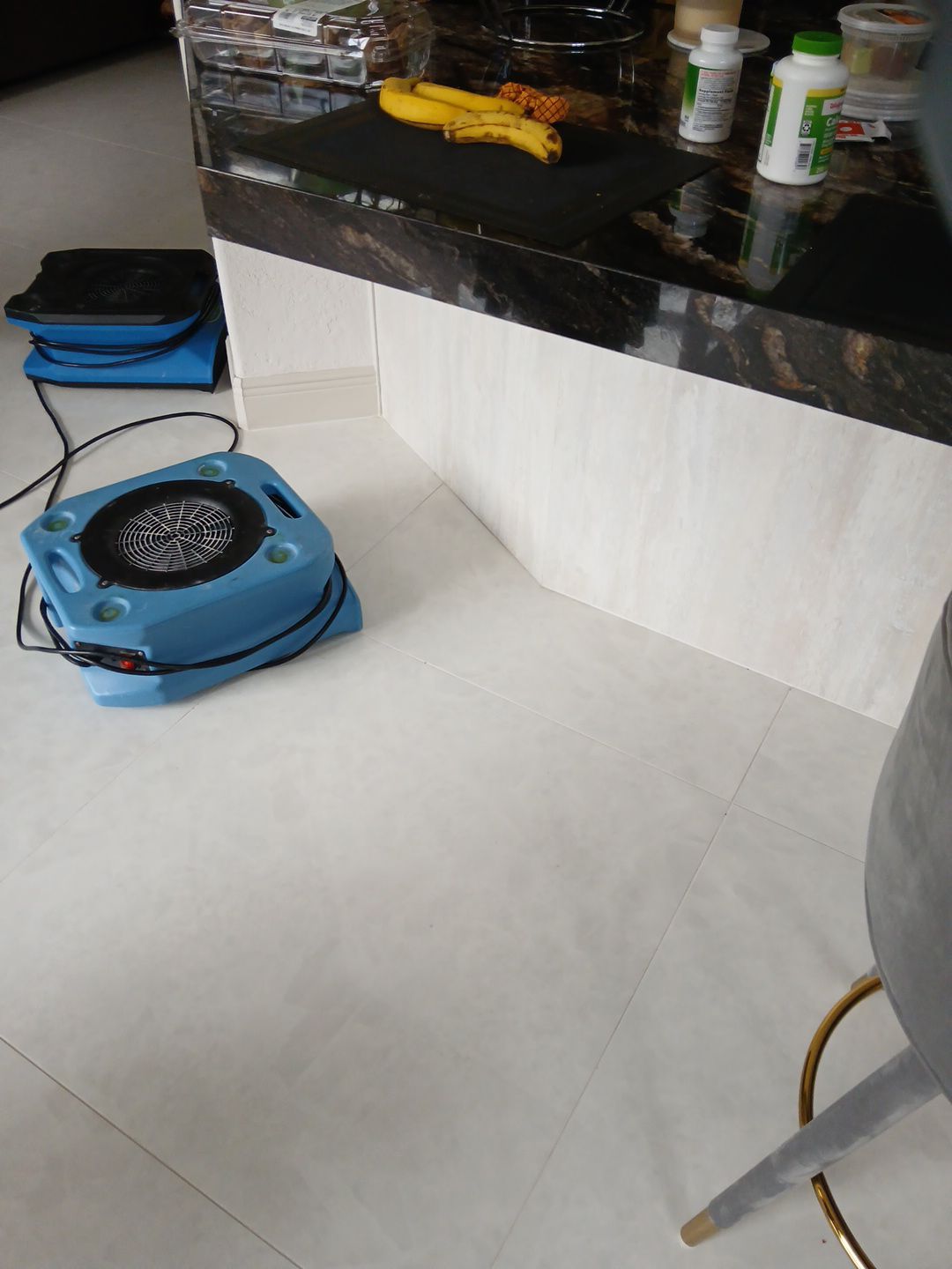 Kitchen Water Damage Restoration and Structural Drying in Delray Beach by SuperClean 