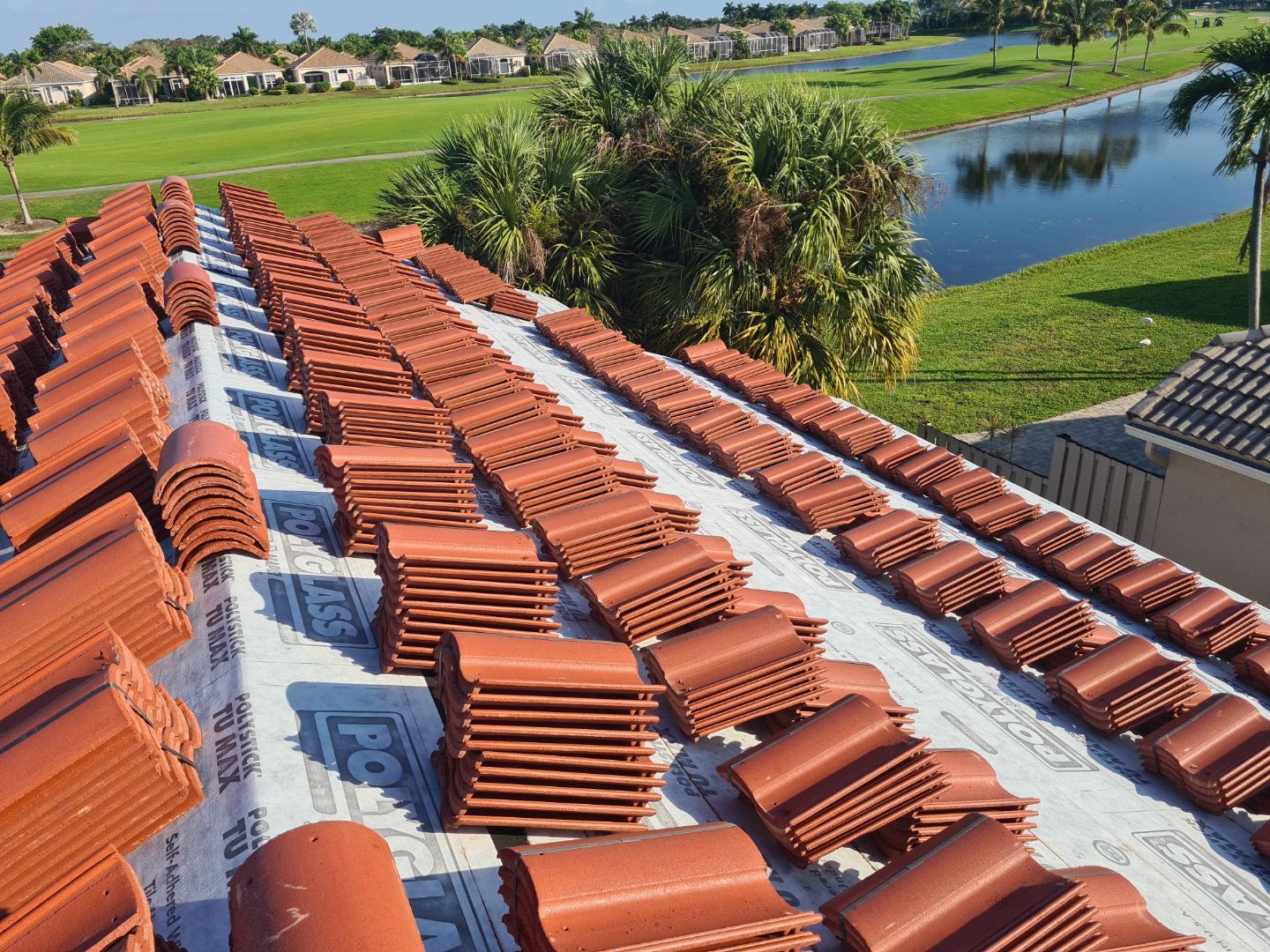Residential Roofing Installation using Eagle Roofing Tile by BLUES BROTHERS ROOFING