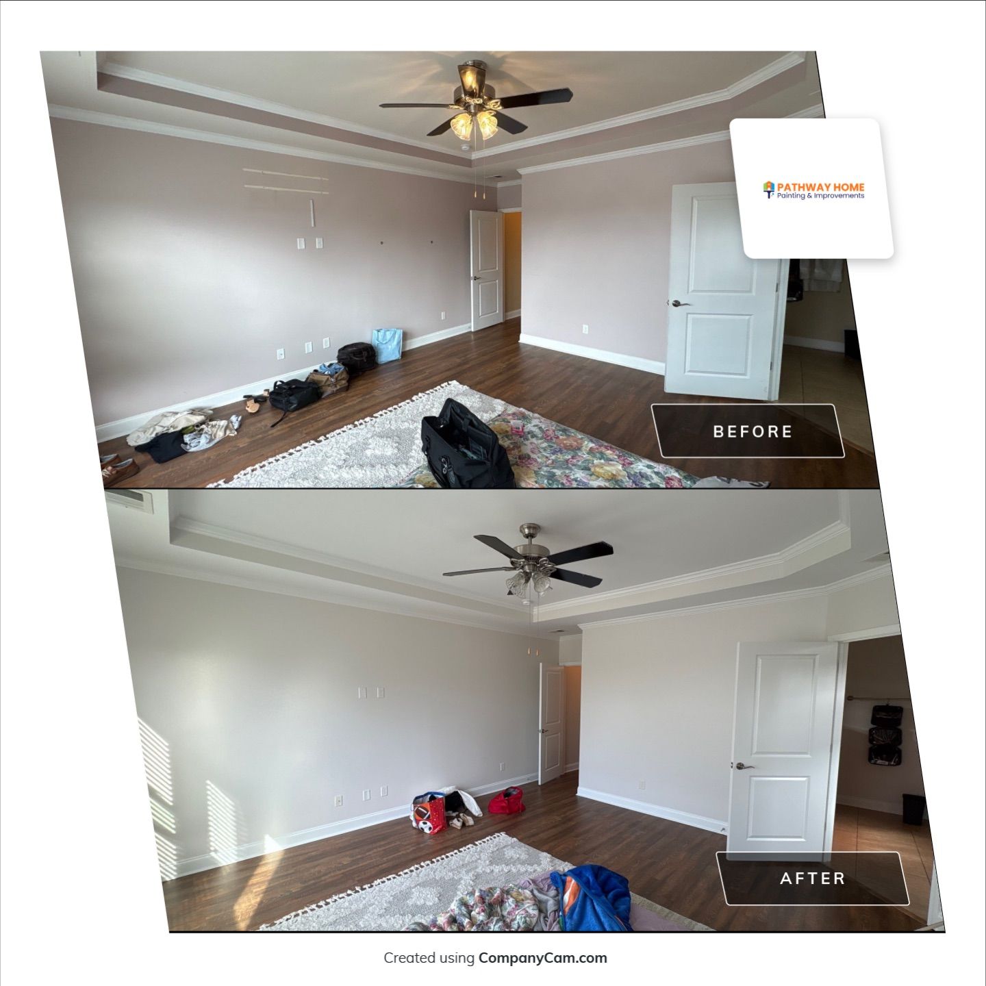 From Concern to Comfort: A Full Interior Transformation Done Right by Pathway Home Painting & Improvements