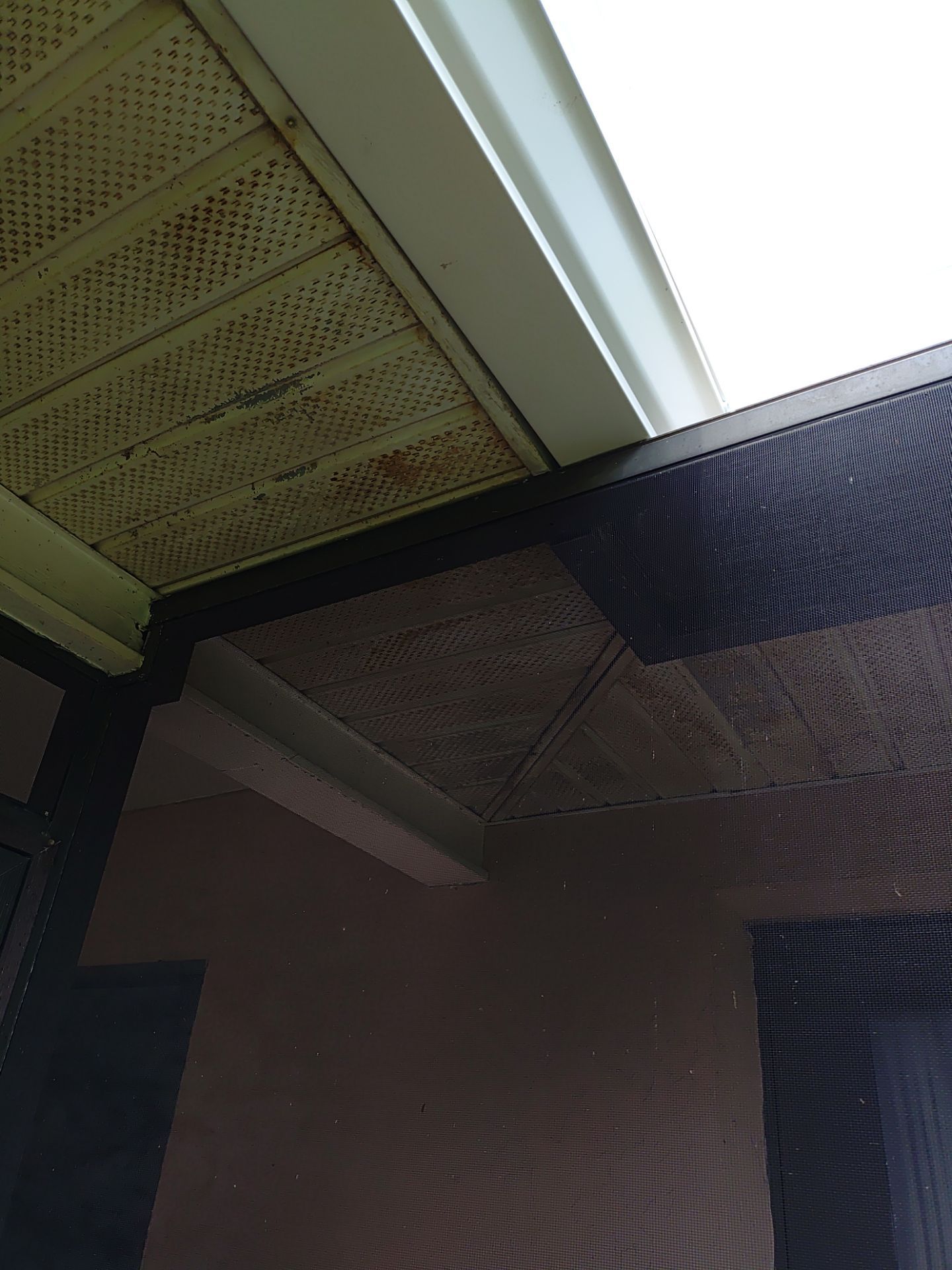 Replace gutter using White Down Spouts in Cape Coral FL by Gutter Professors