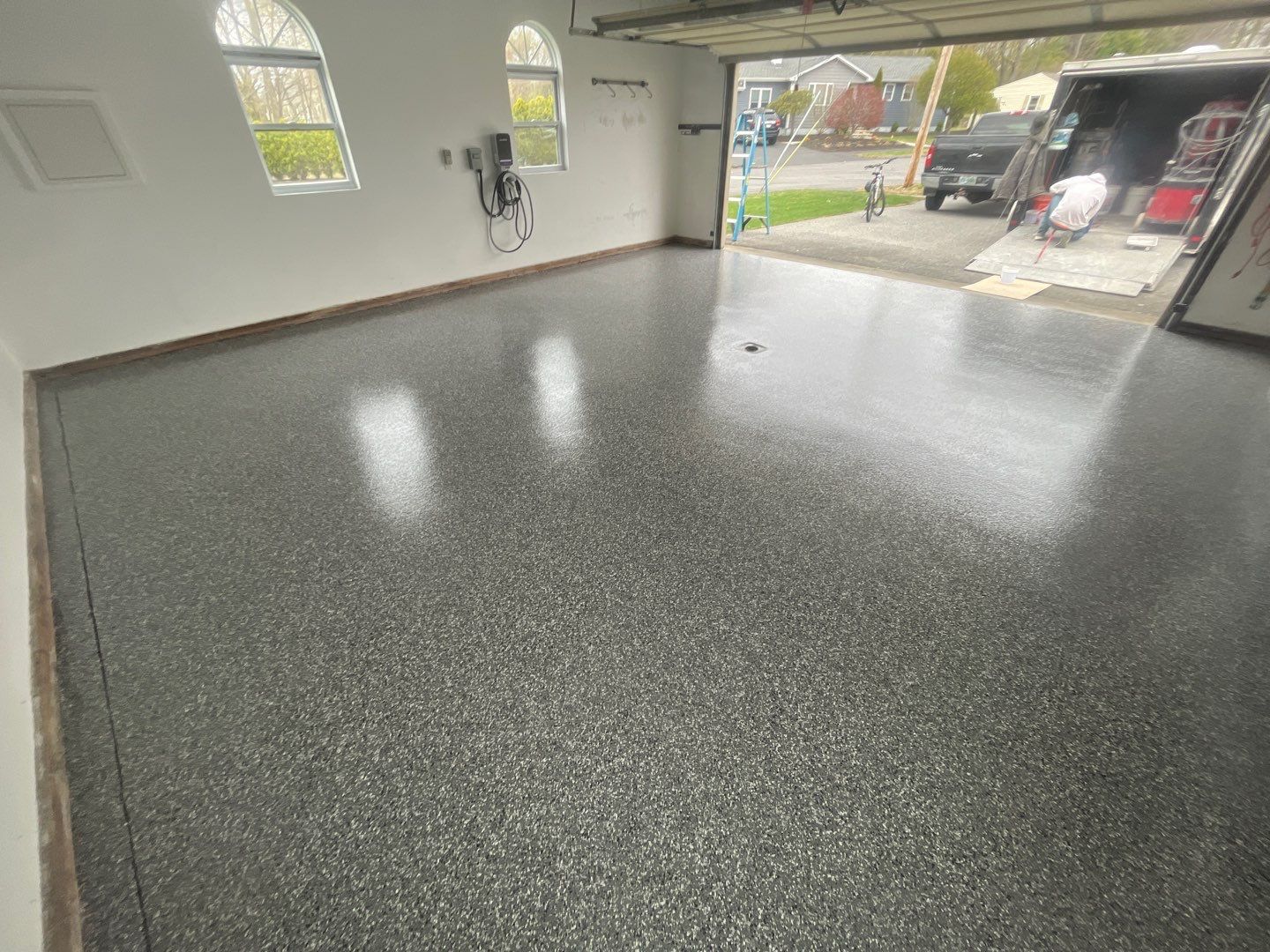 Garage in Shrewsbury, MA 01545 by Symphony Concrete Coatings