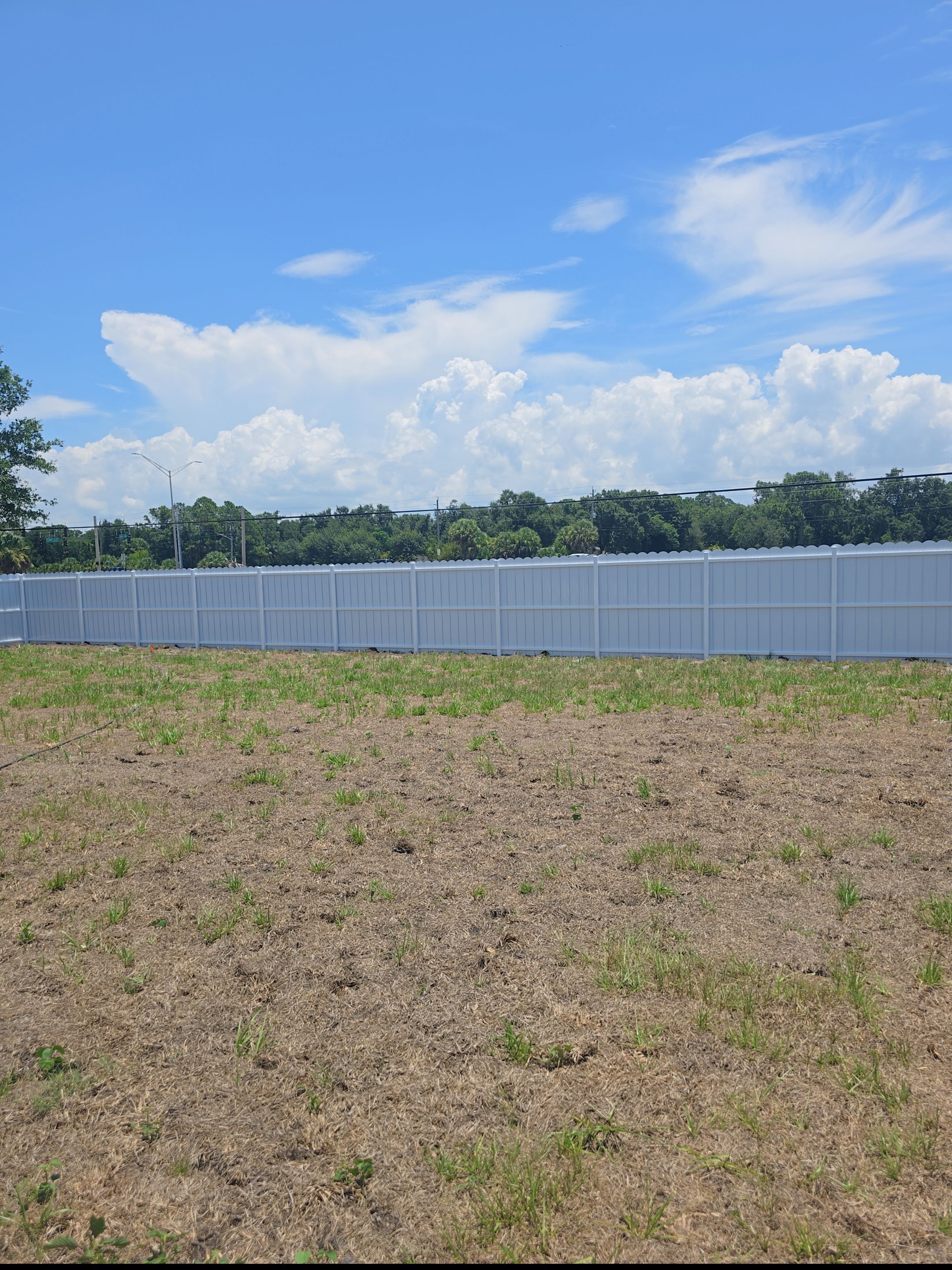 Port Charlotte Residential White Vinyl and Metal Privacy Fence by True Fence LLC