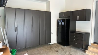 Steven S. not only transformed his garage but also his closet