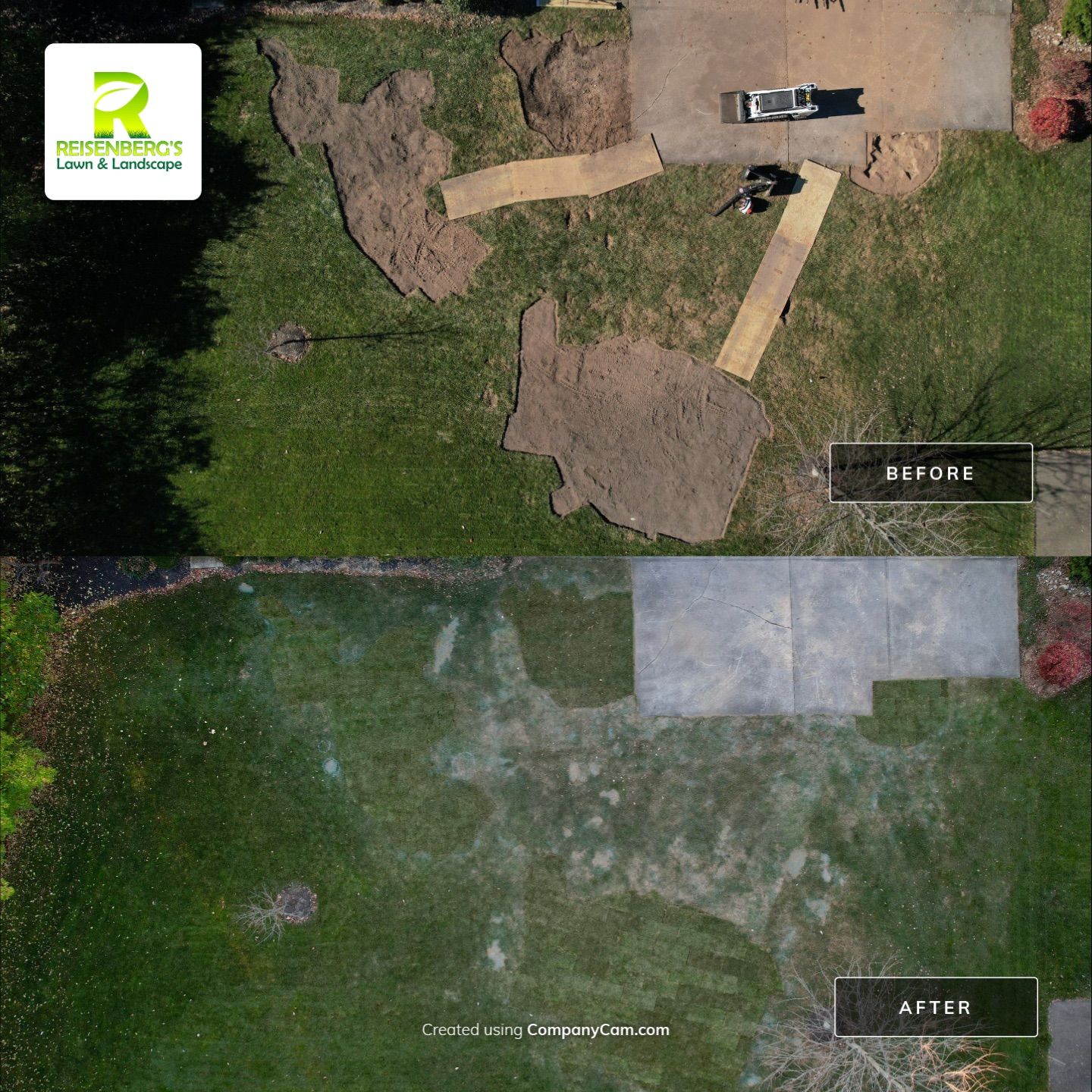 Turf Restoration using LEED Certified Sod by Reisenberg’s Lawn & Landscape, LLC