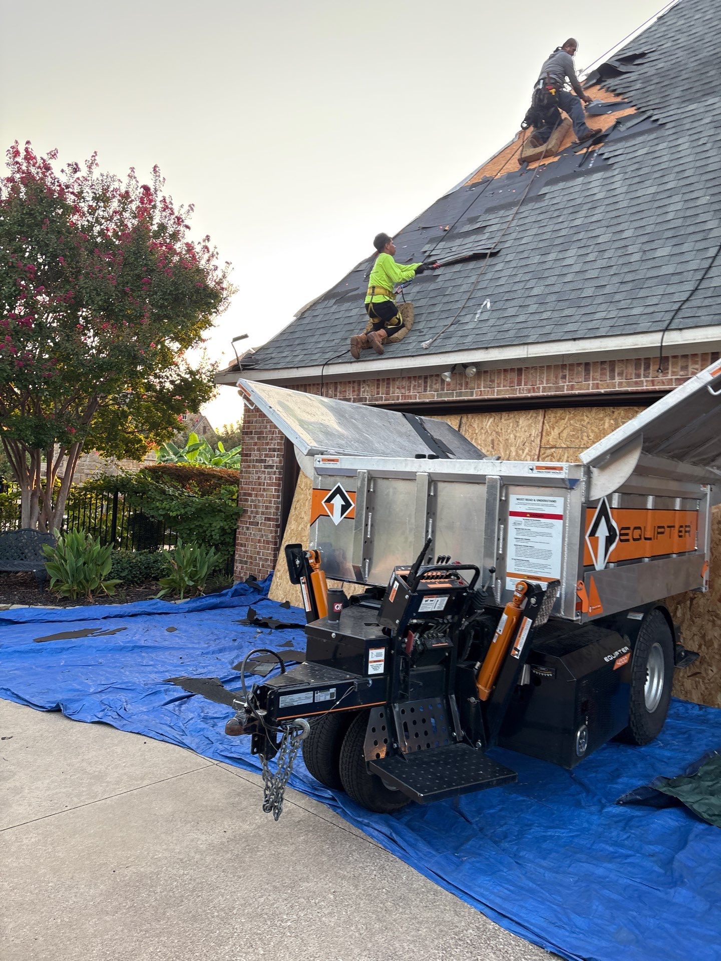 Southlake Texas Estate - Roof, Copper Awning and Gutter Project by First United Roofing & Construction