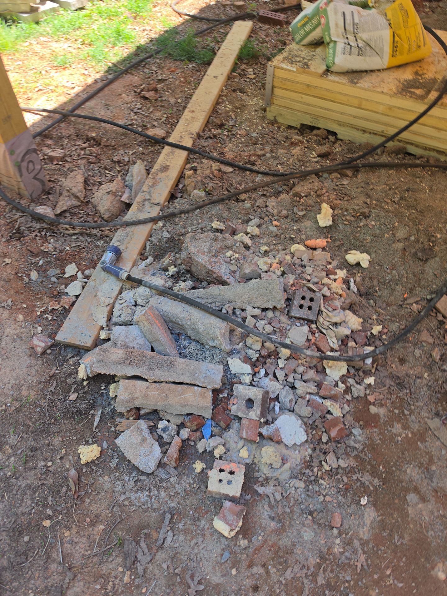Job site clean up in Matthews by Badger Hauling