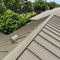 24ga 1.5" Mechanical Seam Medium Bronze  by Total Roofing System The Metal Roof Experts