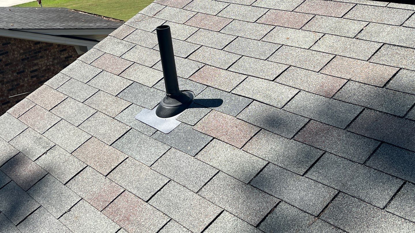 Chimney and Pipe Boot Flashing Roof Repair by Midlands Roofing & Exteriors