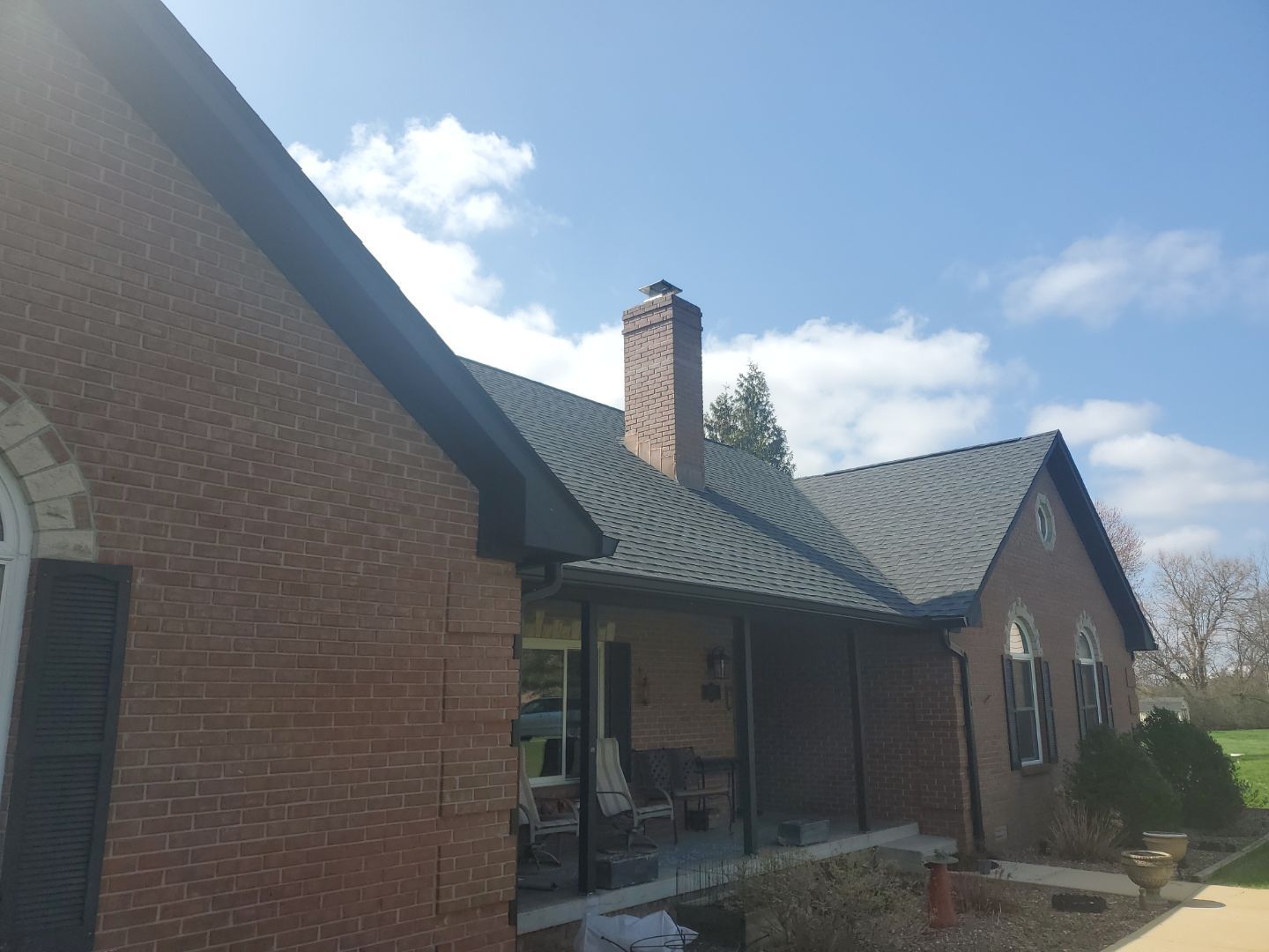 Project in New Palestine by Moss Roofing