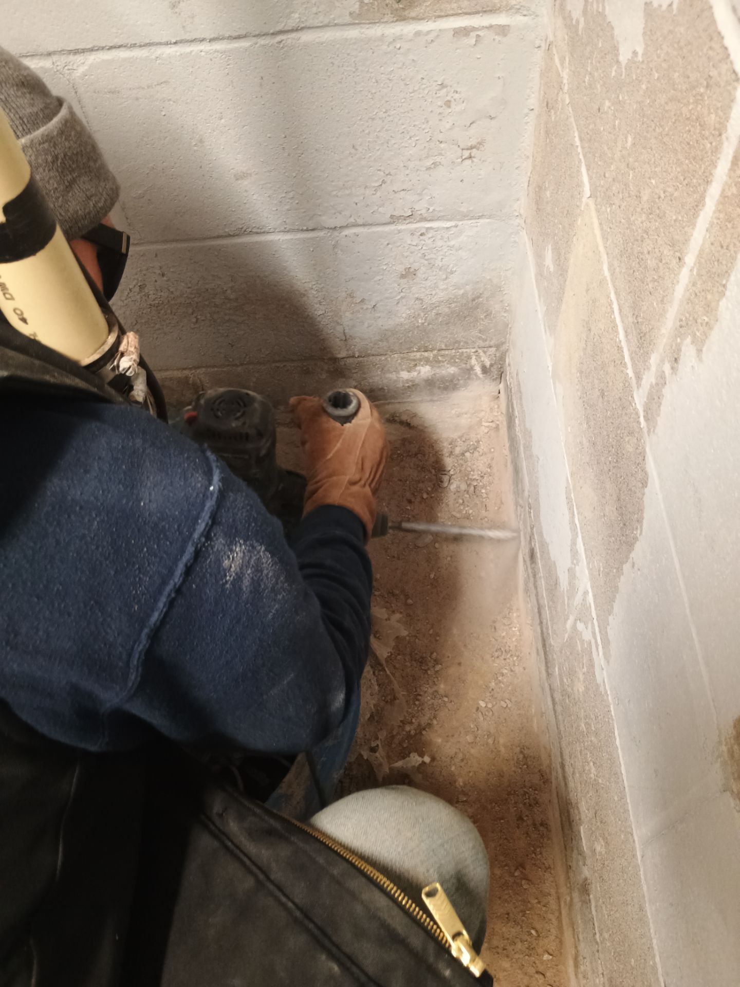 Depressurizing Denny's Basement Wall by Waterproofing Northeast