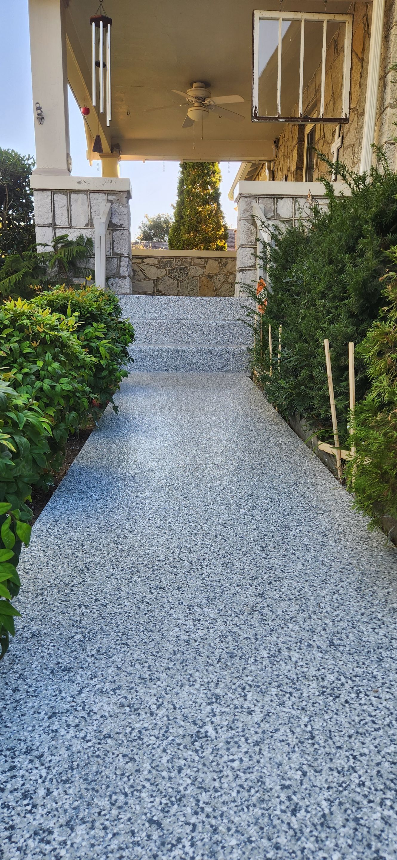 Front Porch using Gravel by Elite Floor Solutions