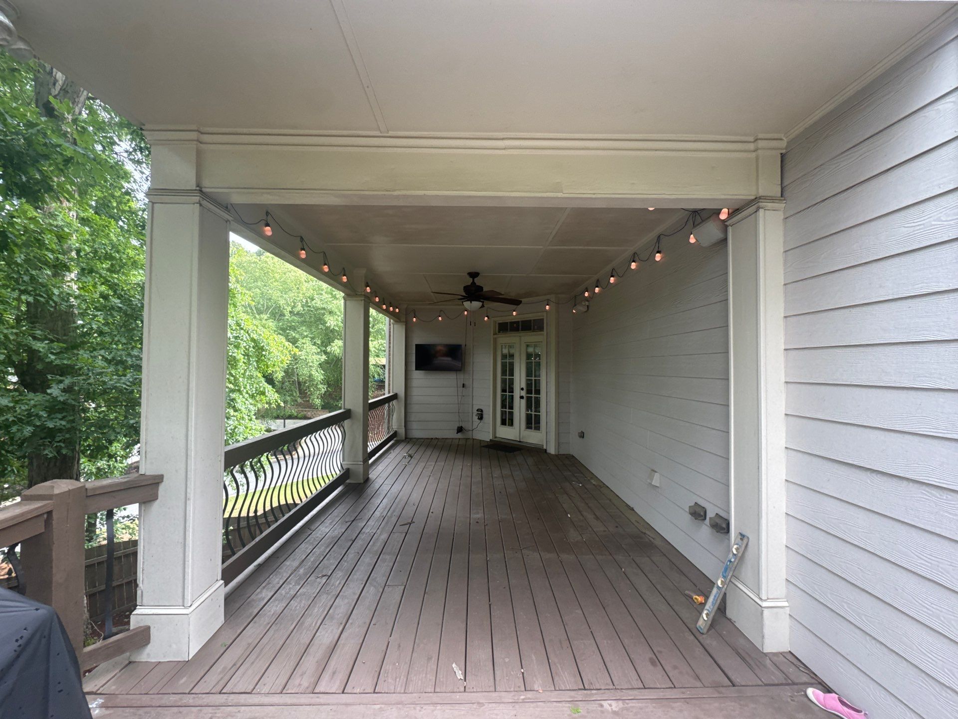 Elevated Covered Deck Construction and Porch Remodel in Mableton by Swift Home Renovations