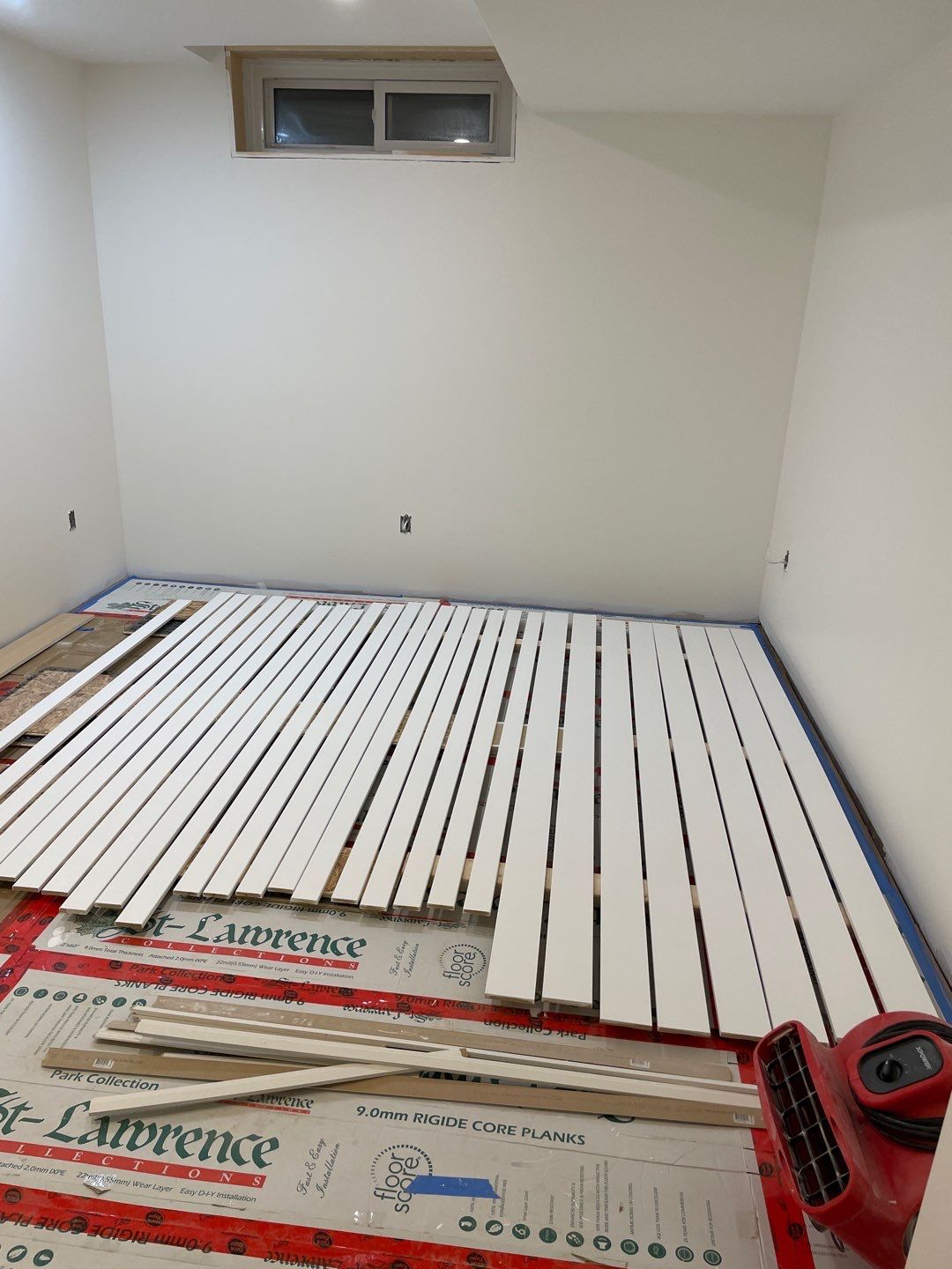 Basement rebuilt after flood by Eco-Nature Construction Inc.