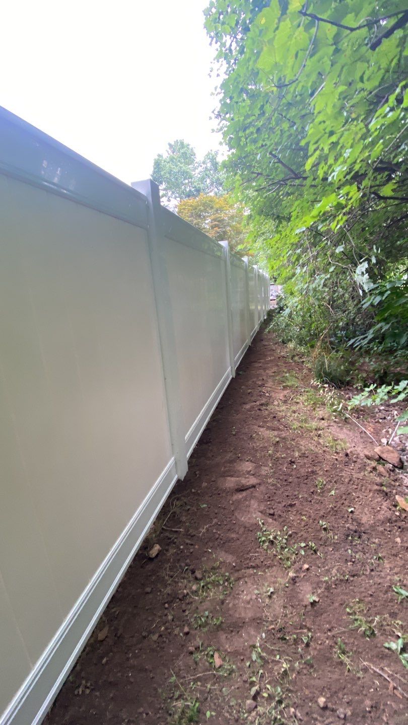 Fence Installation using Vinyl Fence 6ft Privacy by A Plus Exterior