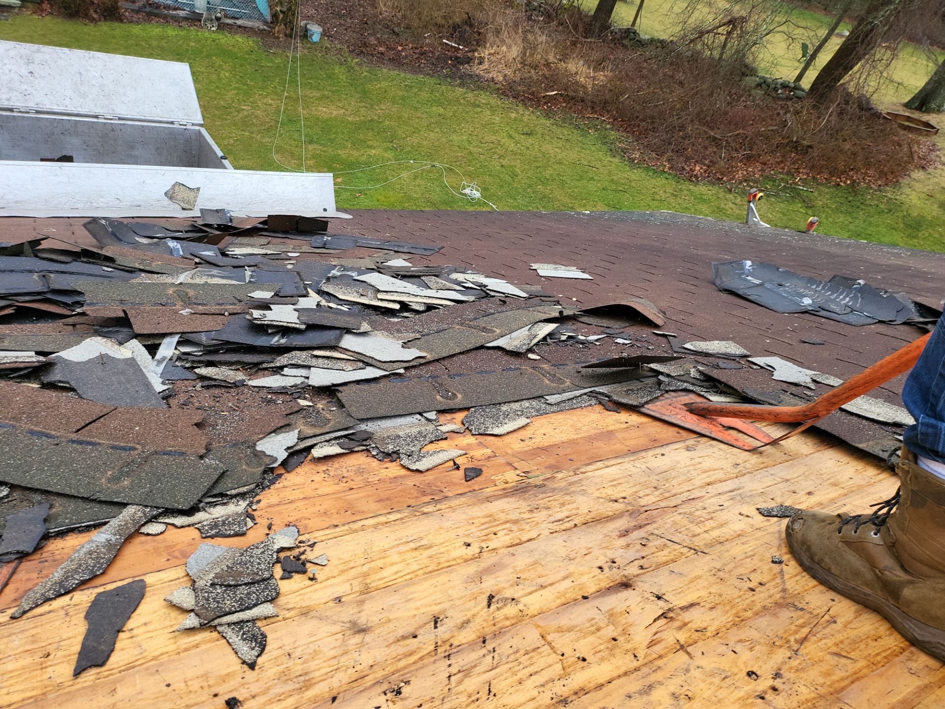 Residential Roofing Installation using Owens Corning TruDefinition Duration Designer - Black Sable by A Plus Exterior