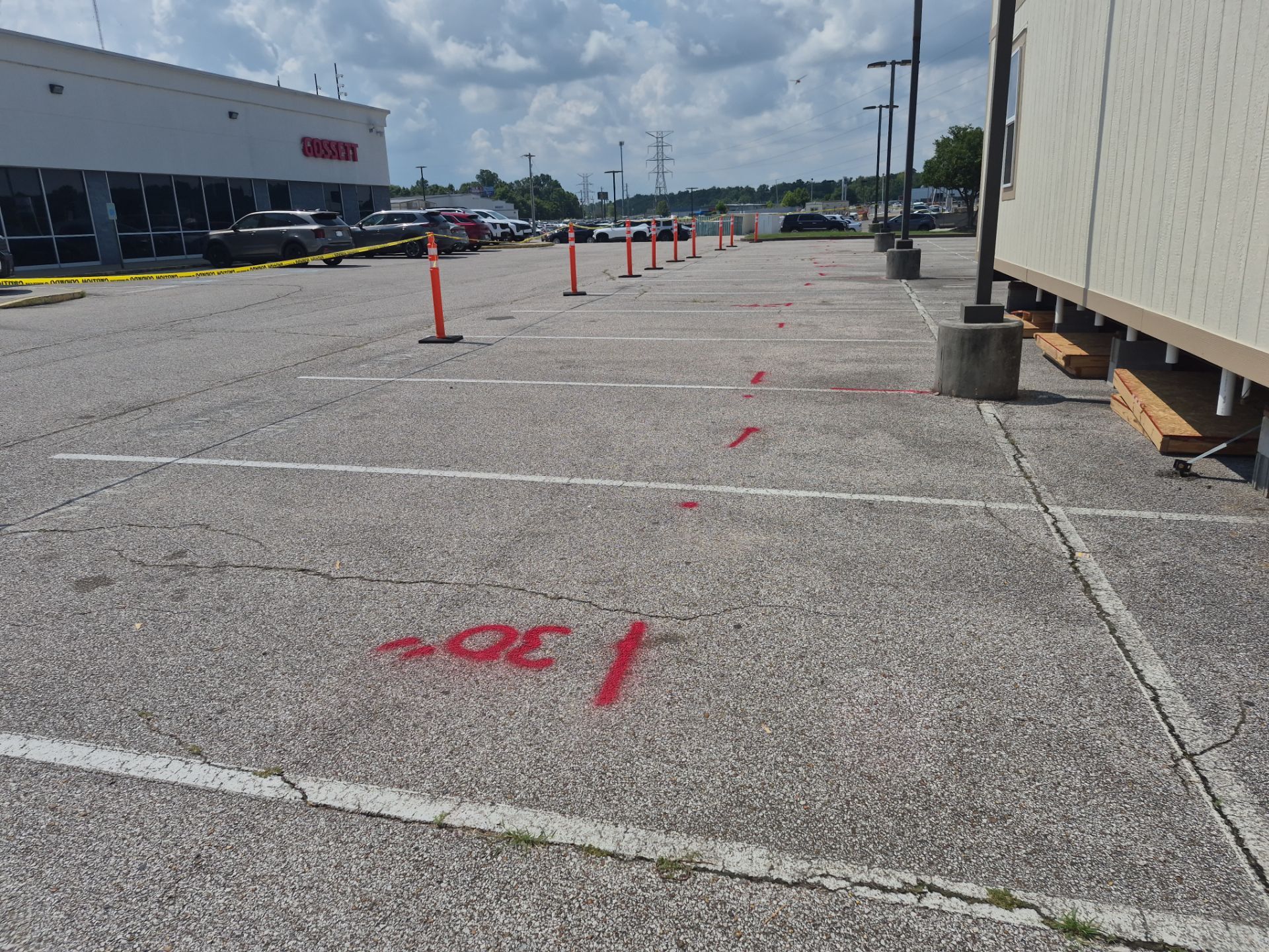 Underground Utility Locating and Mapping at Memphis Car Dealership by Alsip Locating Service, LLC