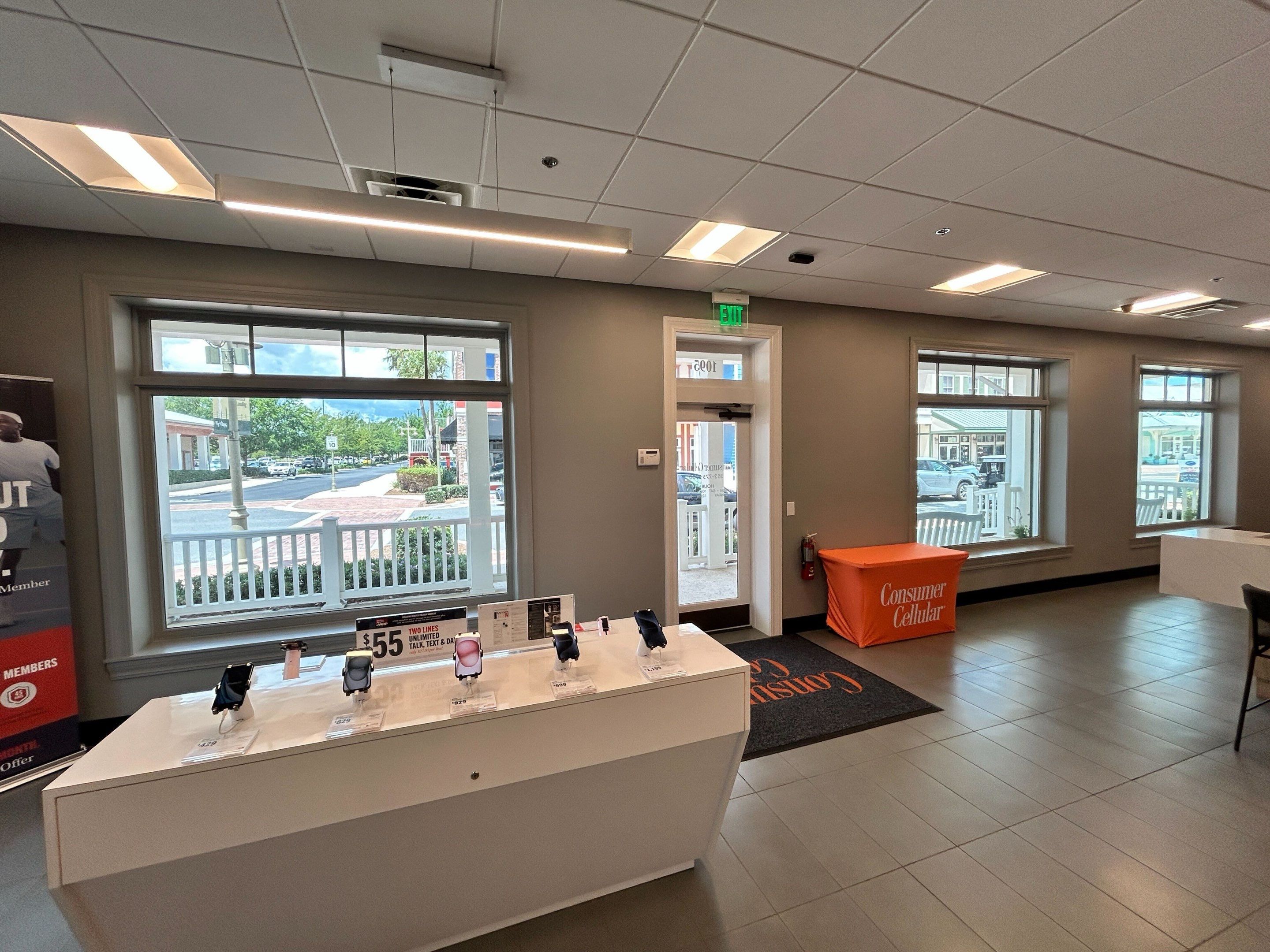 Consumer Cellular Retail Store Buildout – The Villages, FL – Security, Networking & Low-Voltage Installation by TeleCommPro