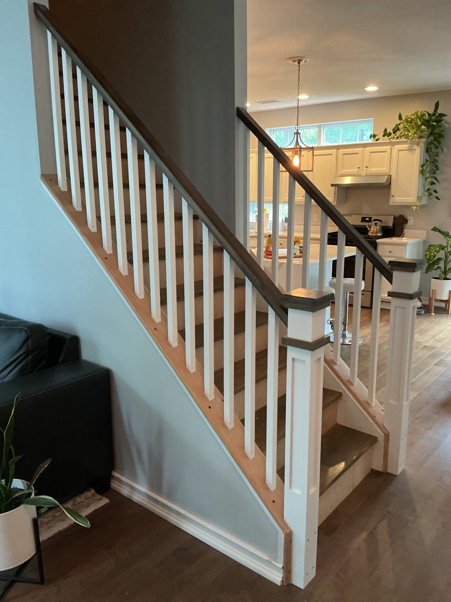 Staircase Remodel in Coventry by Dennis Moffitt Painting