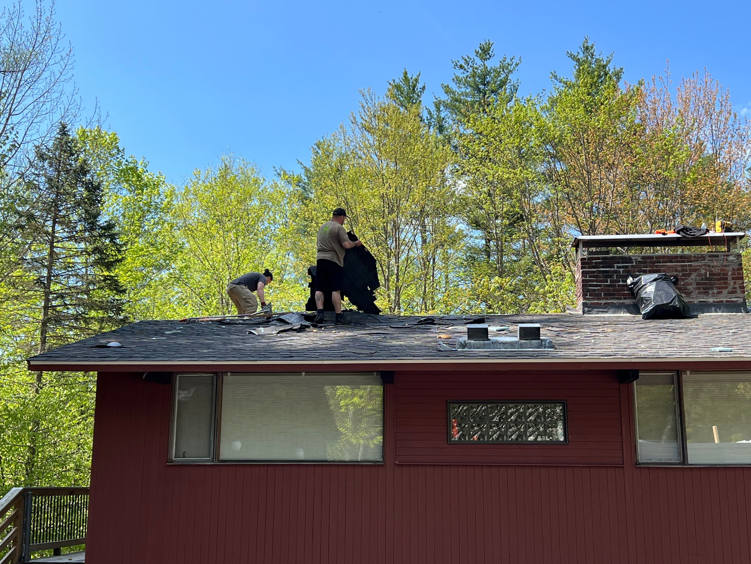 Warm Roof Install On a Deck Home by Tall pine roofing