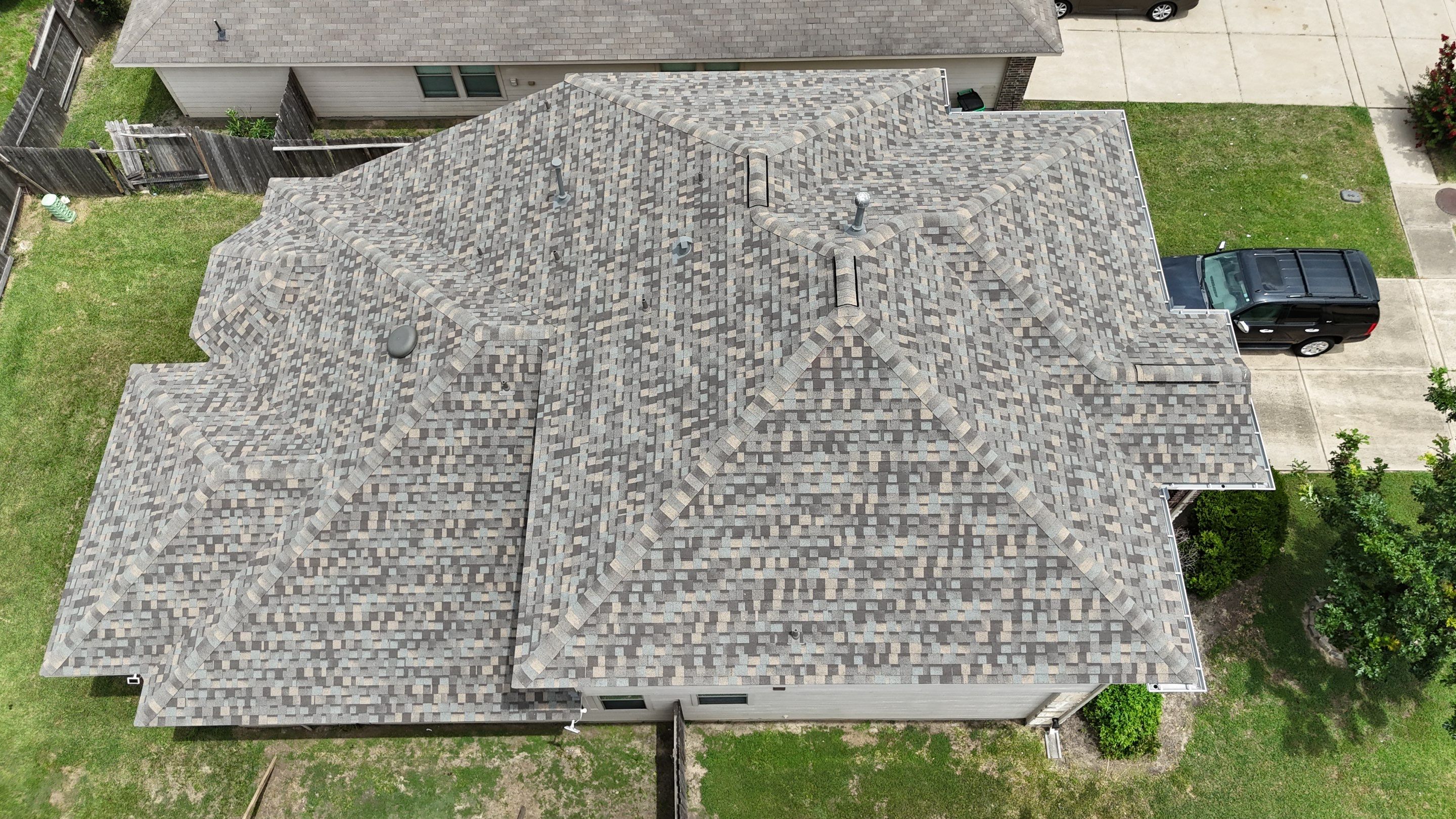 Residential Roofing Installation using IKO Dynasty by Core Four Roofing