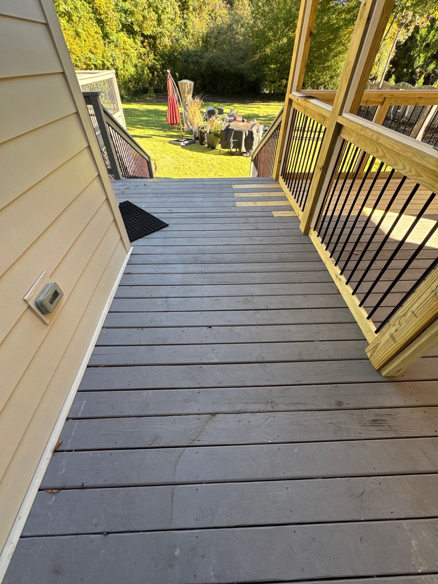 Custom Multi-Level Composite Deck and Screened-In Porch in Marietta by Swift Home Renovations