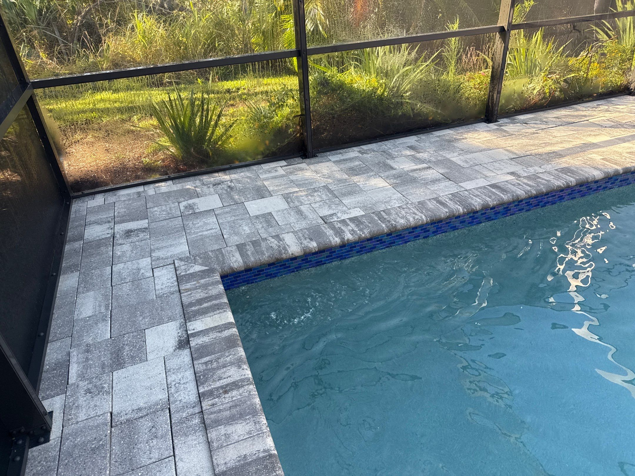 Paver Pool Deck Cleaning in Ellenton, FL by Sunshine AquaWash