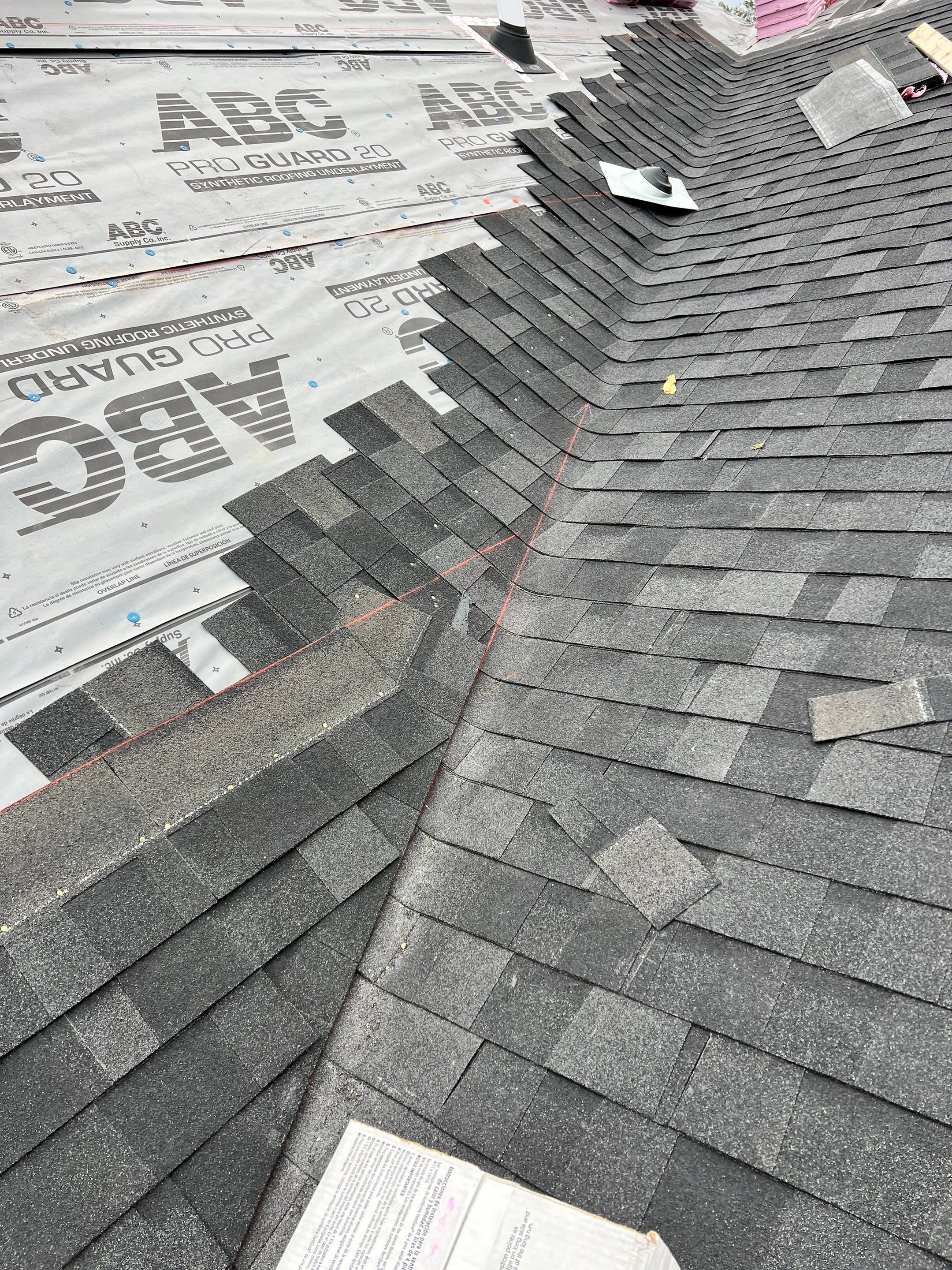 New Home Construction using Owens Corning 30 year Architectural Shingles by Premier Roofing and Contracting
