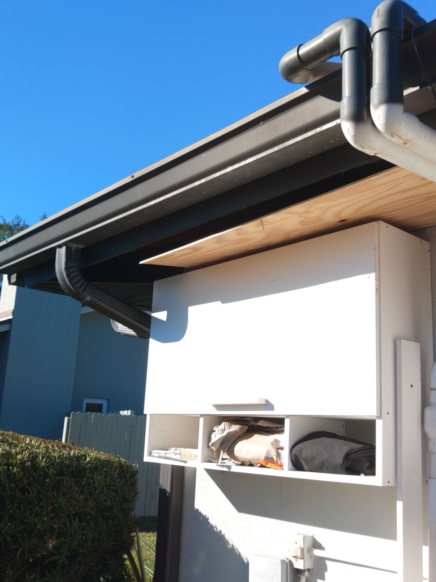 Dark Bronze Soffit Installation in Sarasota FL by Gutter Professors