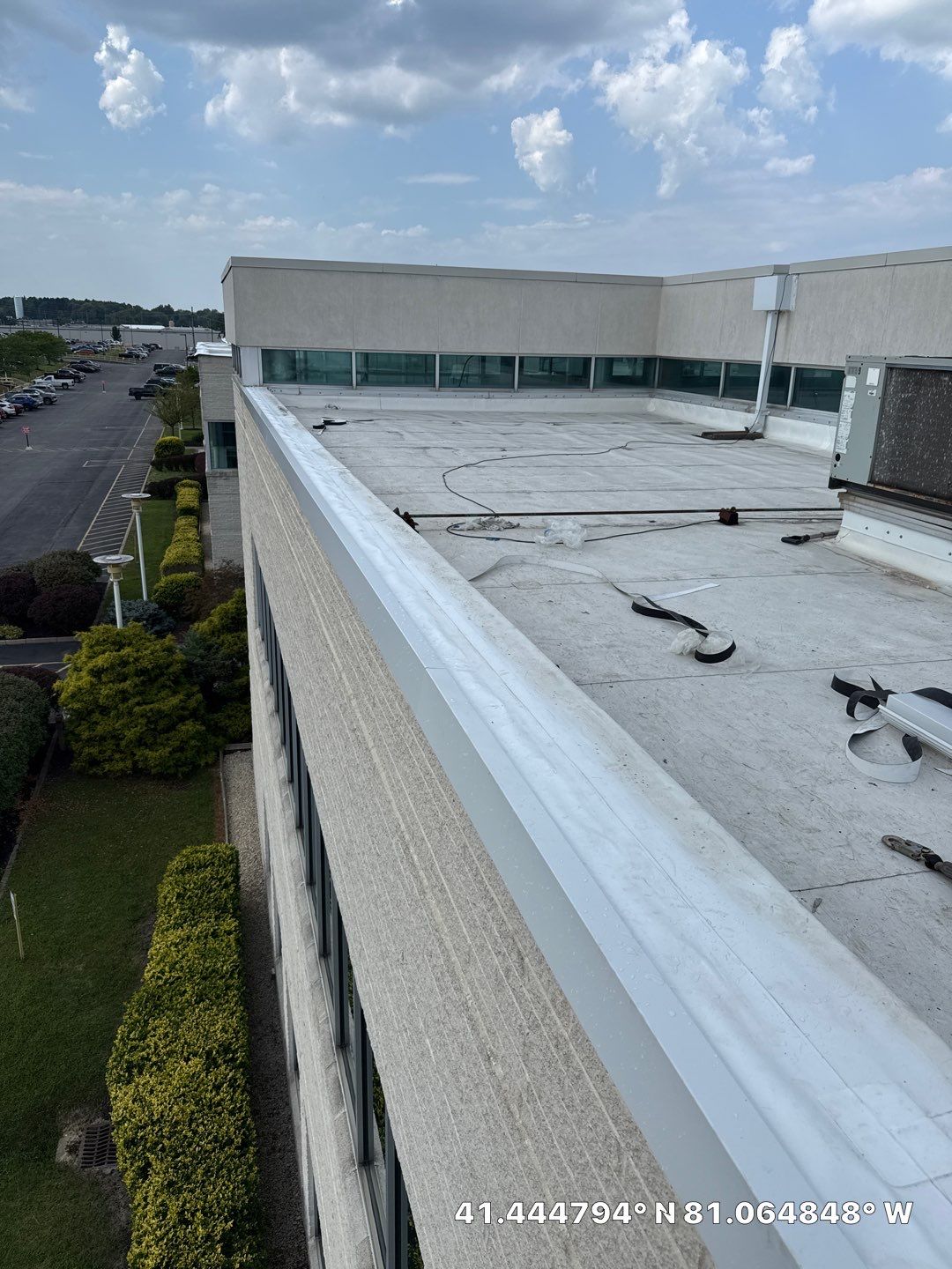 Edge metal and Siding replacement by Commercial Roofing and Coating Systems