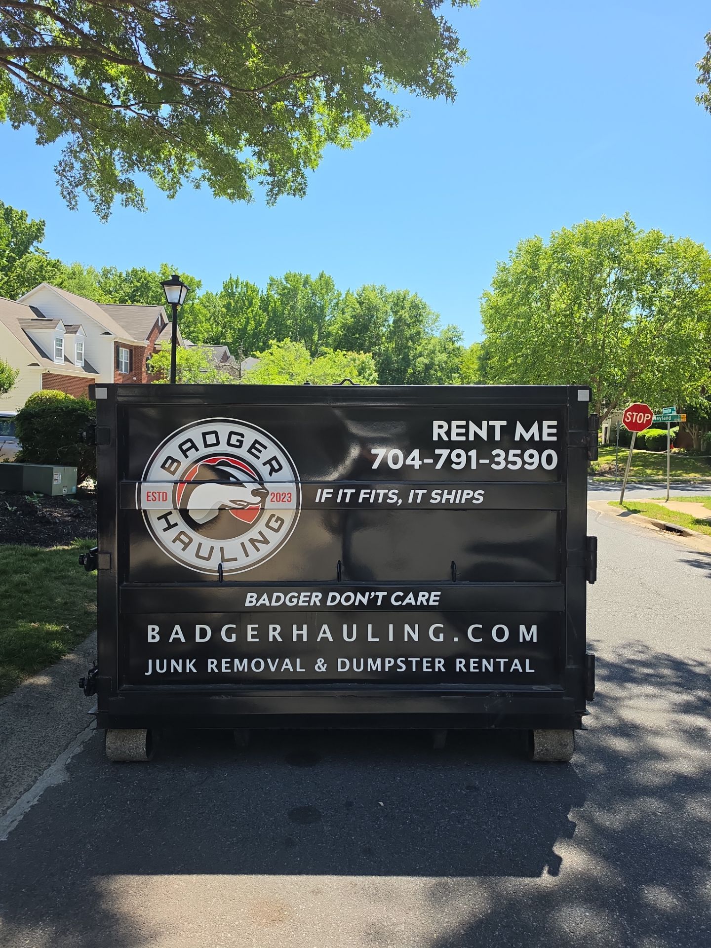 Job site clean up by Badger Hauling
