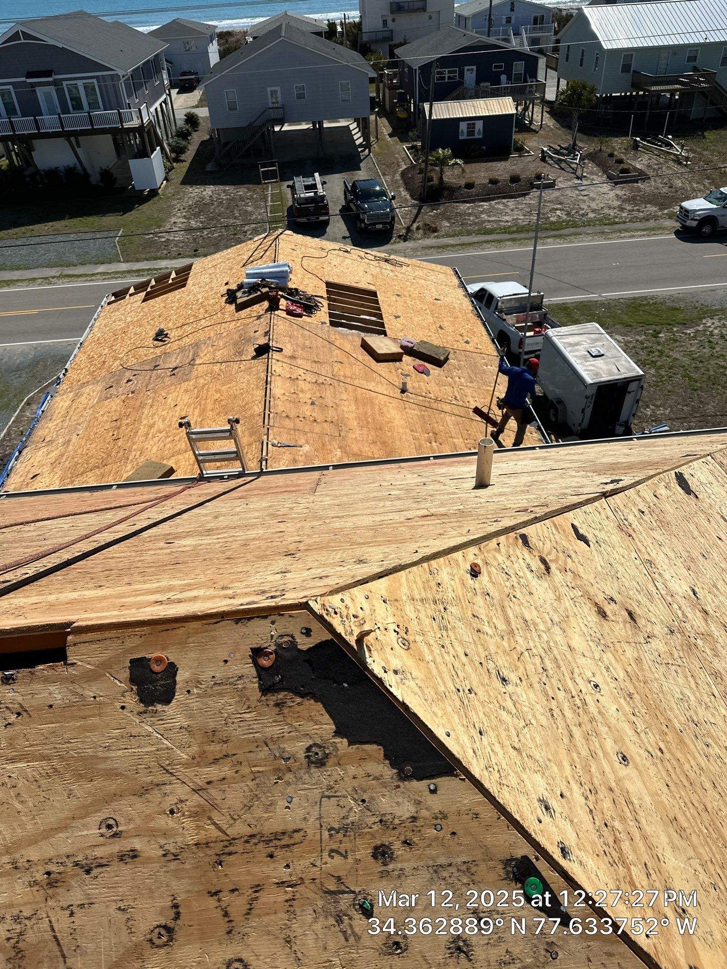 Surf City Coastal FORTIFIED Roof Replacement with CertainTeed Landmark Shingles by RGR Construction and Roofing, LLC
