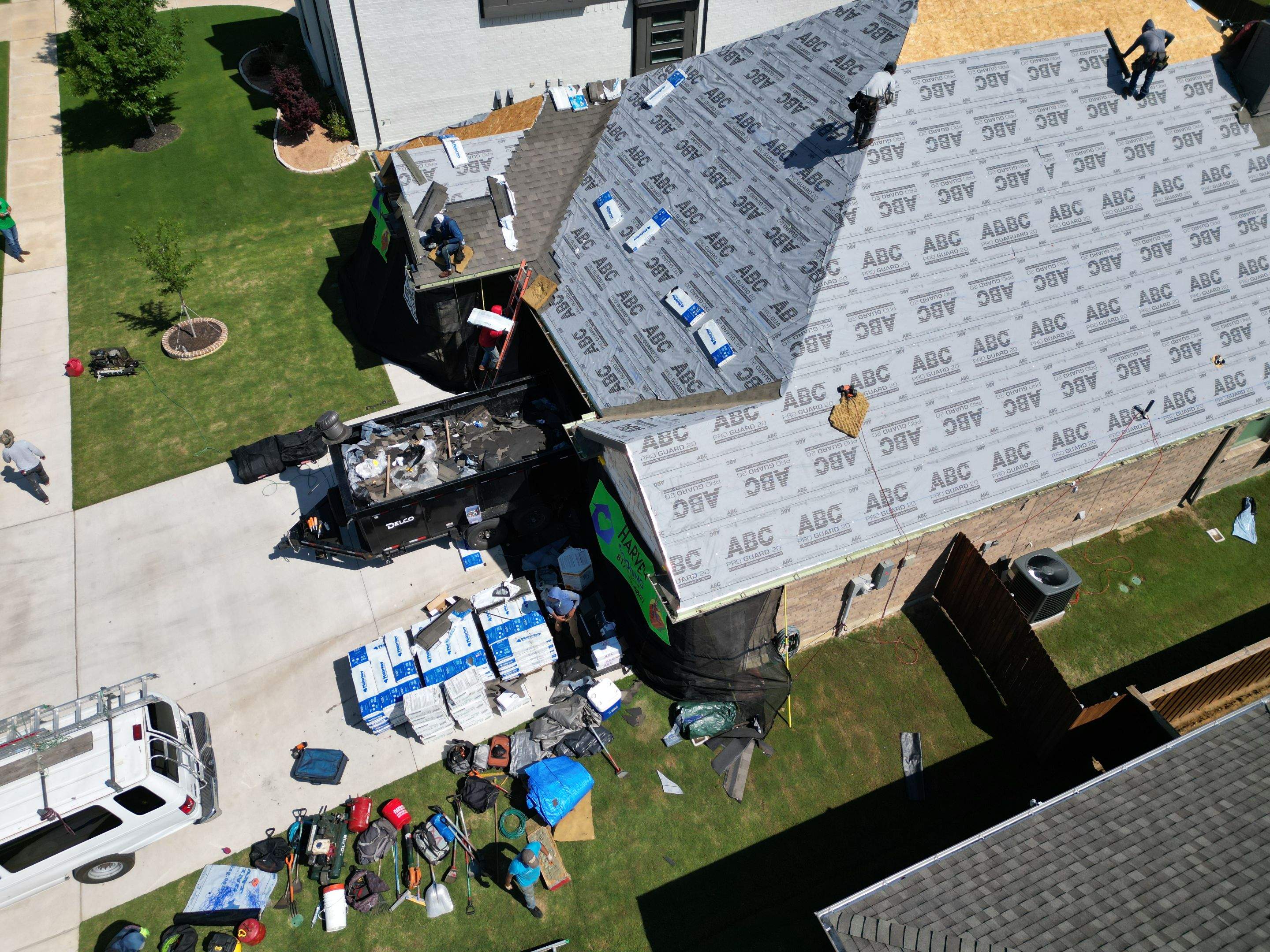 Residential Roofing Installation using Malarkey Vista AR by Harvey Roofing & Construction