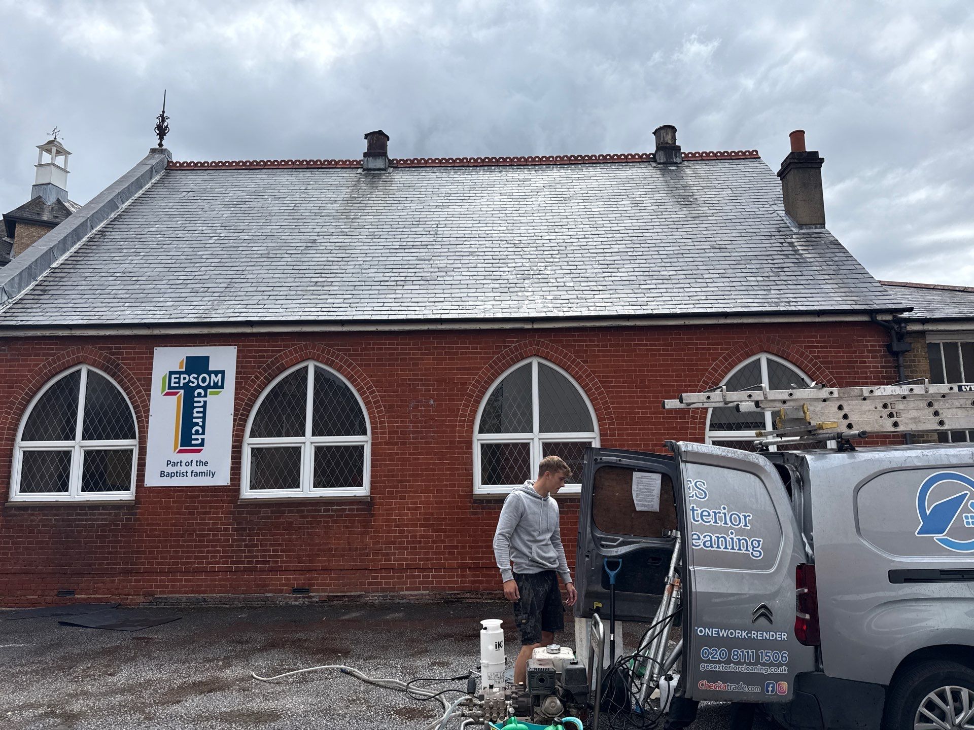 Epsom Baptist Church by Ges Exterior Cleaning ltd