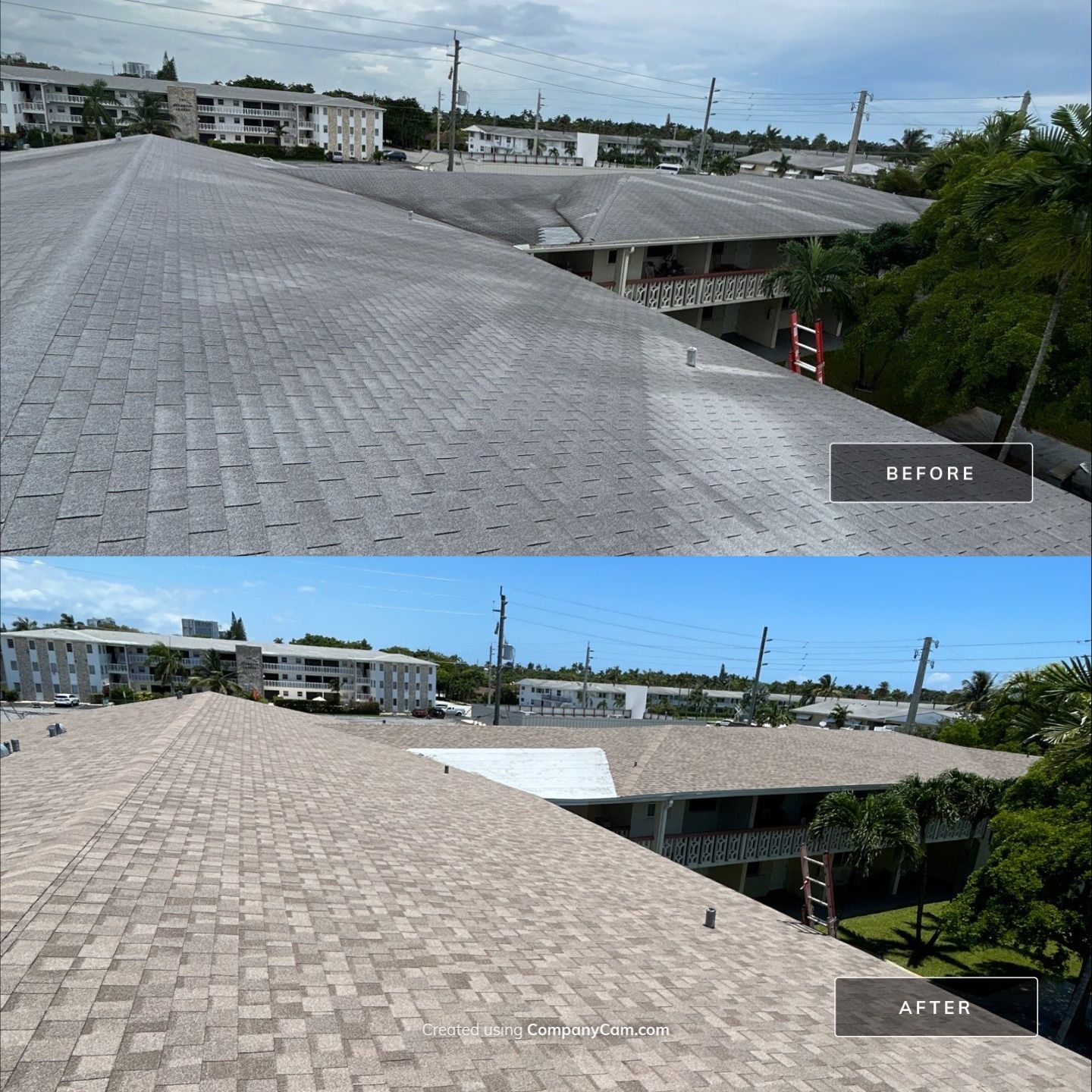 Commercial Roofing Installation using CERTAINTEED LANDMARK AR (SUNRISE CEDAR) by Earl W. Johnston Roofing 