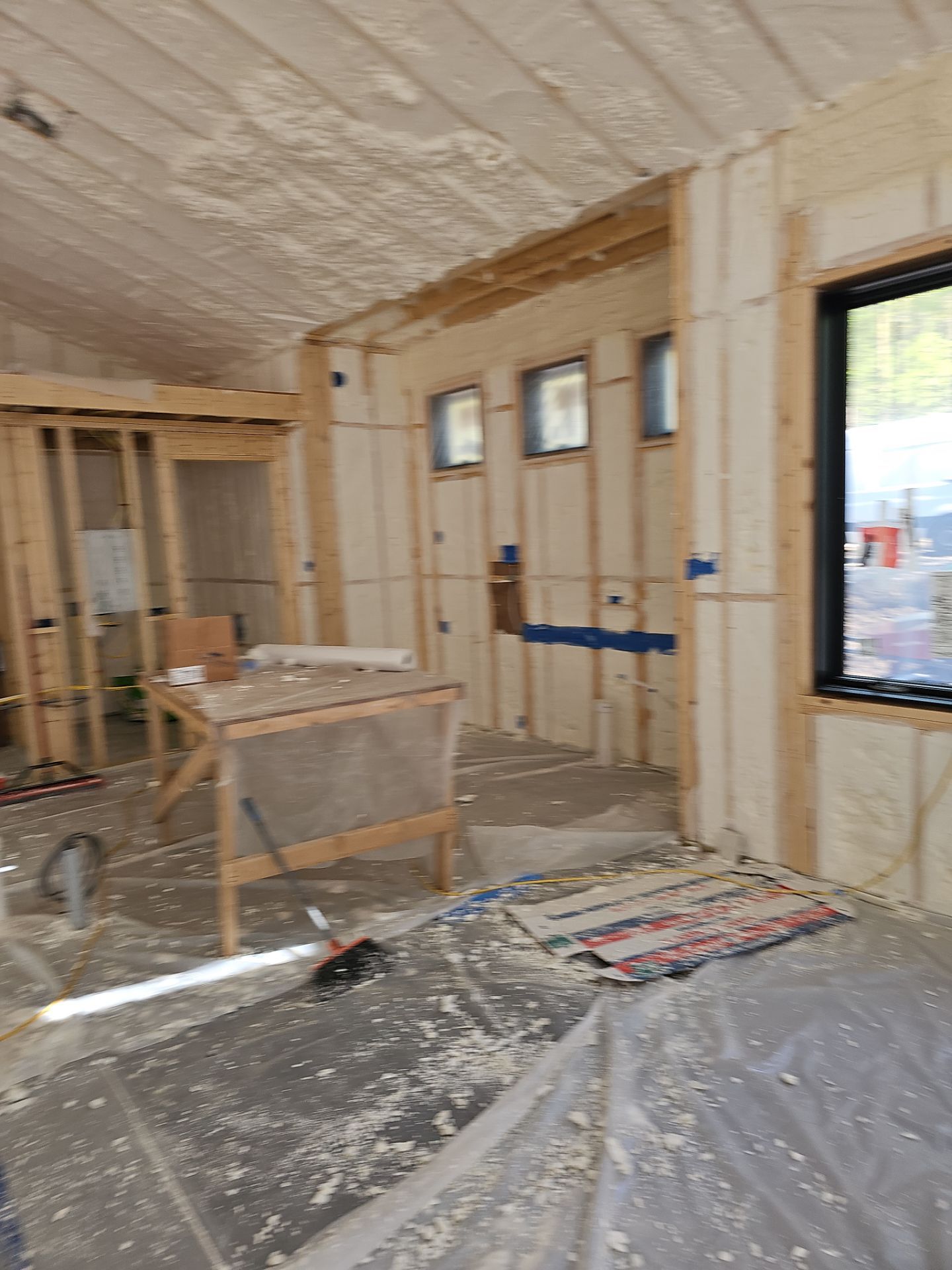 Spray Foam Insulation using open cell spray foam by NYS Foam & Energy
