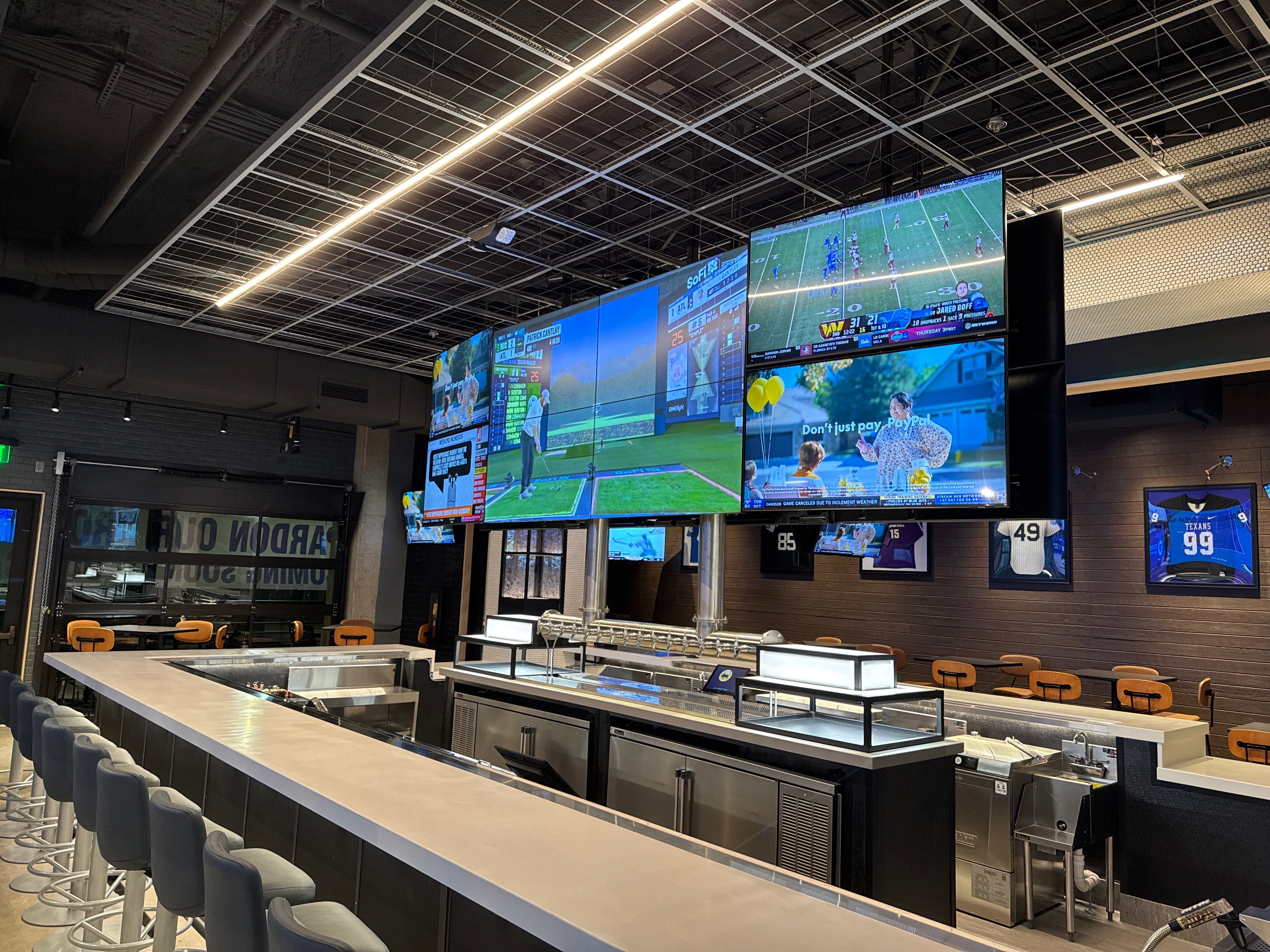 Large Sports Bar AV install by AVSi