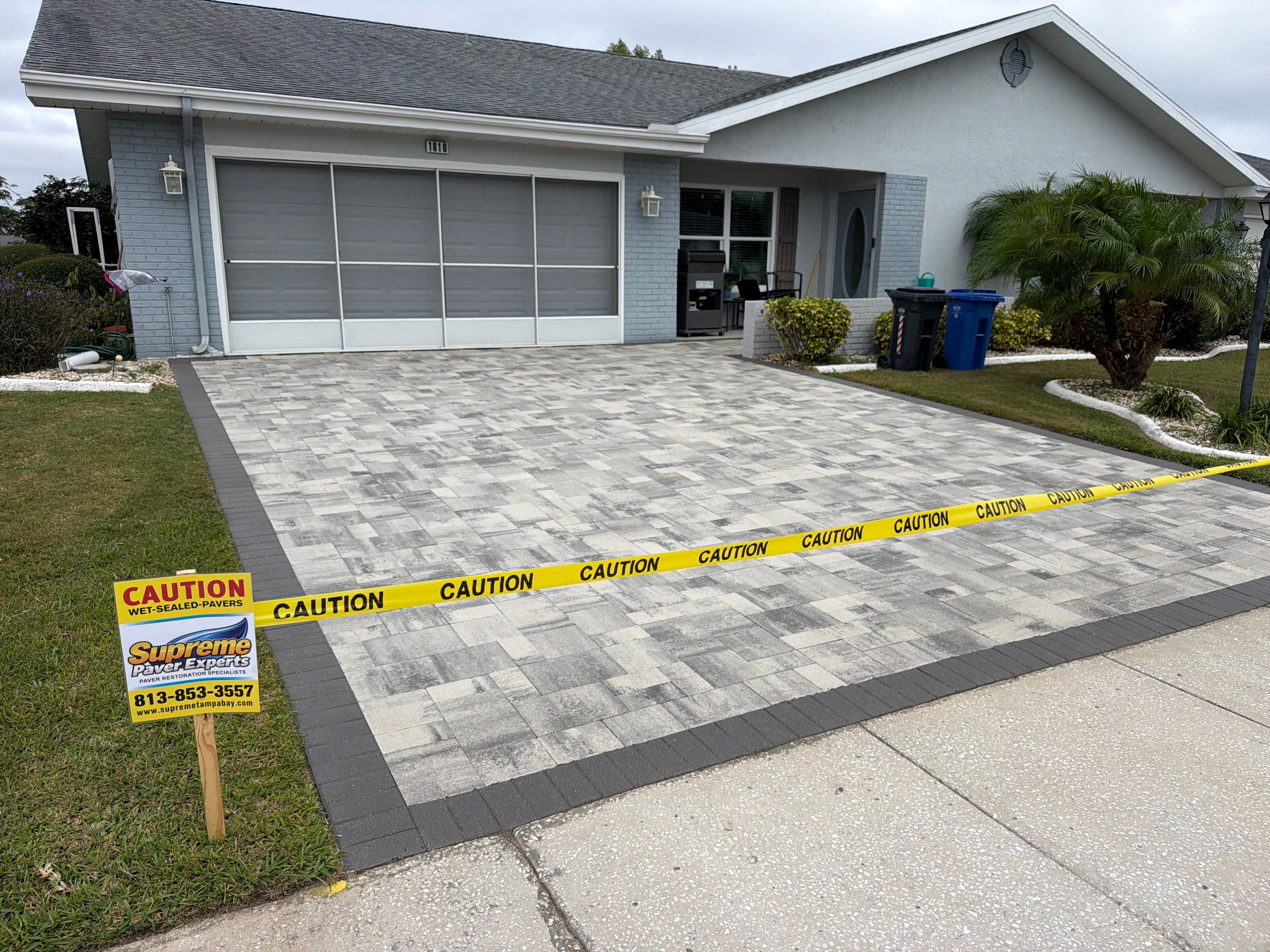 Sun City Center Paver Driveway and Porch Sealing by Supreme Paver Experts