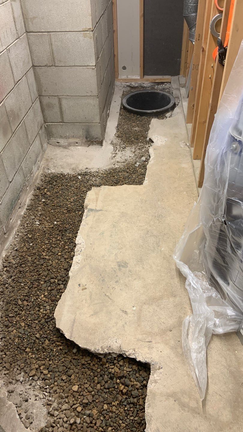 Drain tile in Brooklyn Center by Waterproofing Northeast
