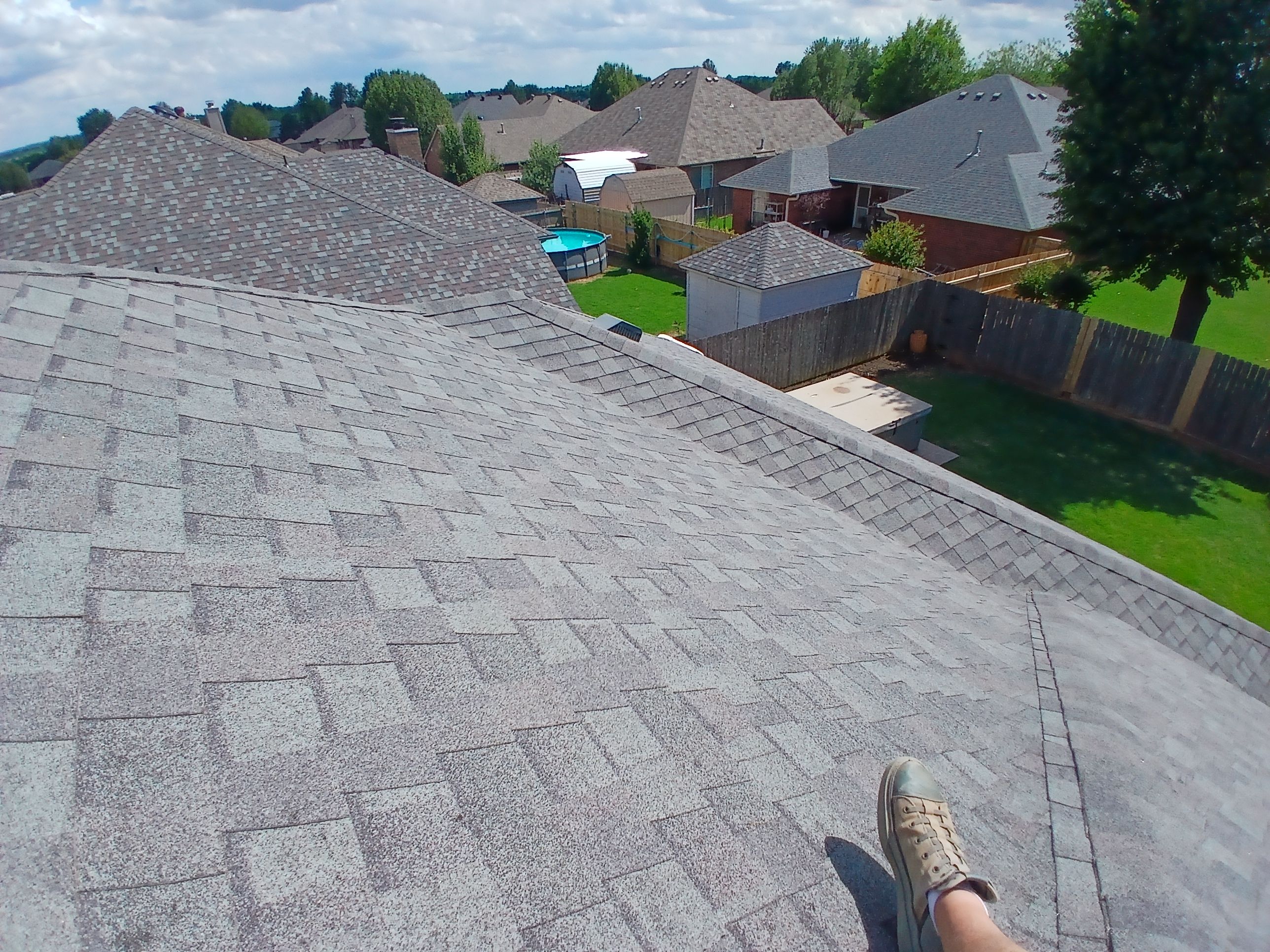 Yukon Residential Roof Replacement with  Malarkey Vista Class 4 Shingles by Z Construction & Roofing, LLC