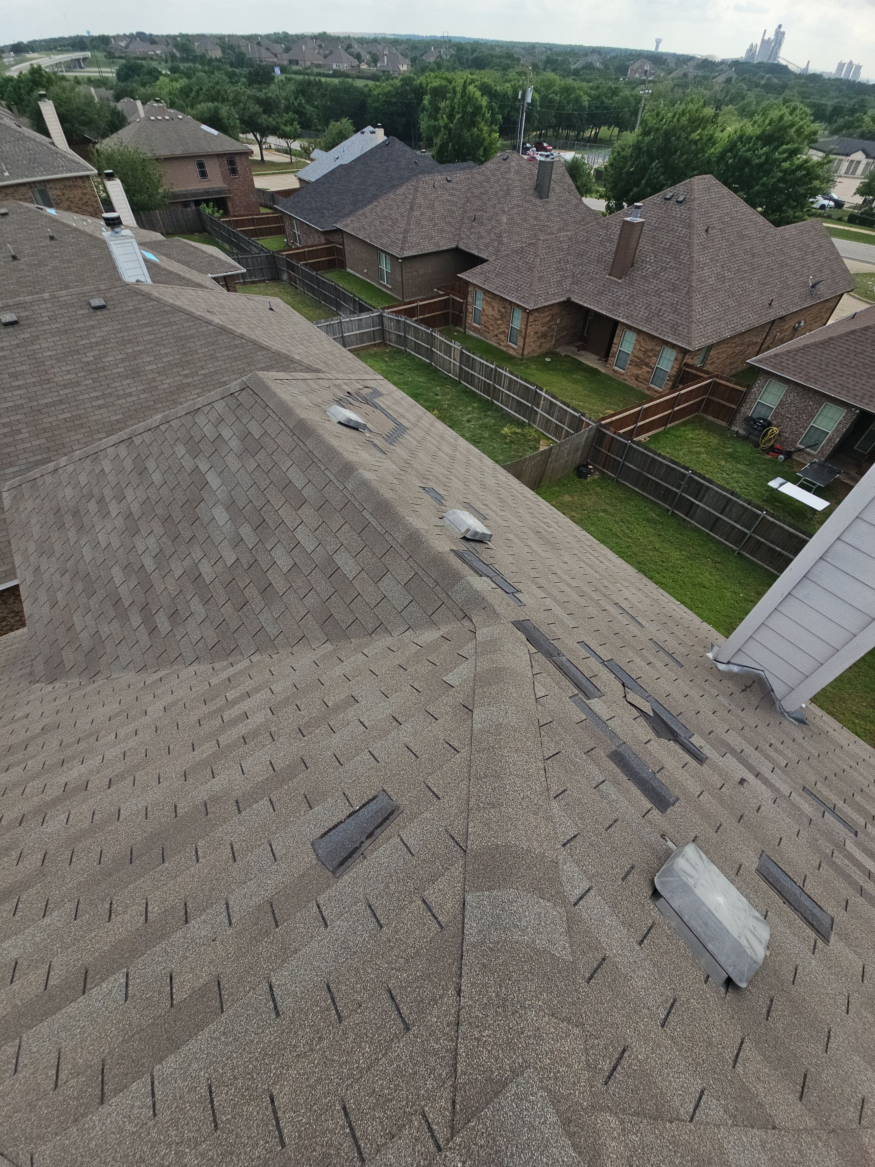 Extensive Wind Damage Repair in Midlothian, TX by road roofing llc
