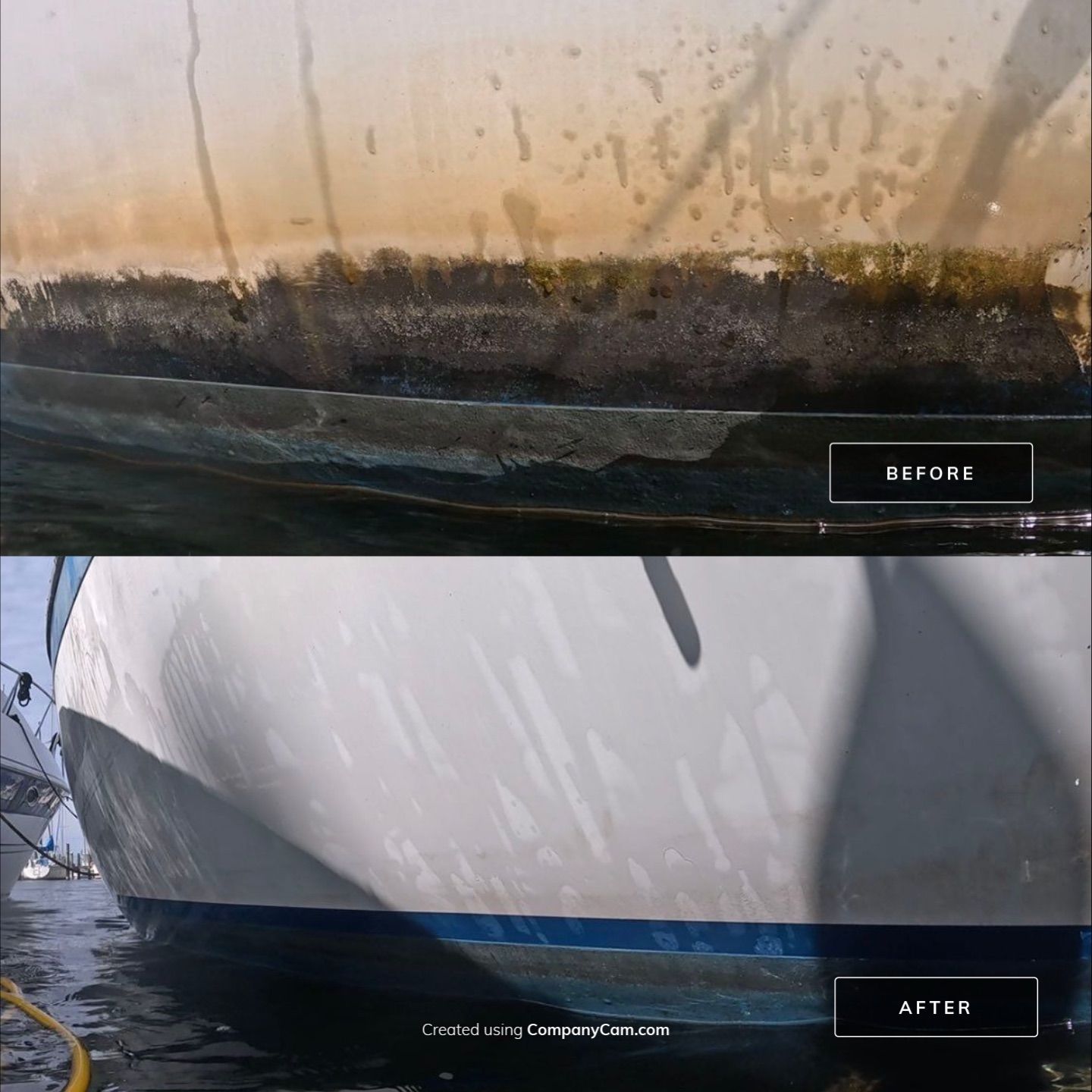 Project in Fort Walton Beach by Florida Hull Cleaning 