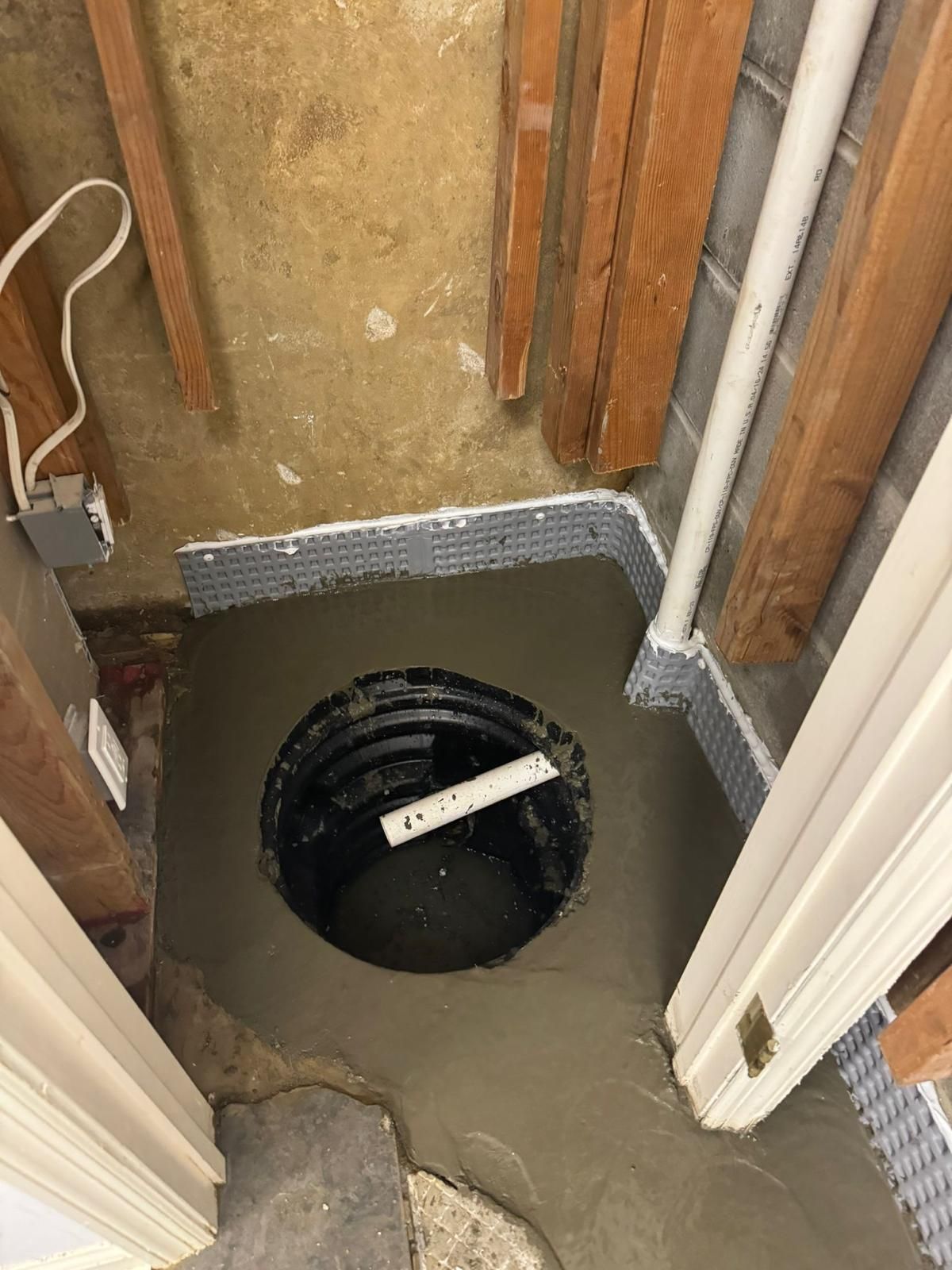 Interior French Drain Basking Ridge NJ by Pure Service Pro, LLC 