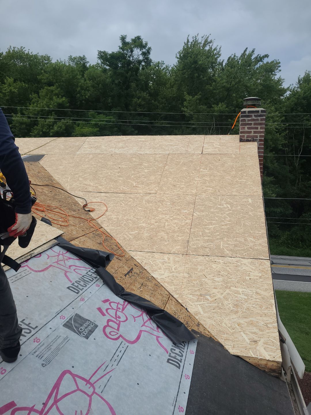 Roof Replacement and Chimney Restoration with Shutter Upgrade in East Berlin, Pennsylvania by Bealing Roofing & Exteriors