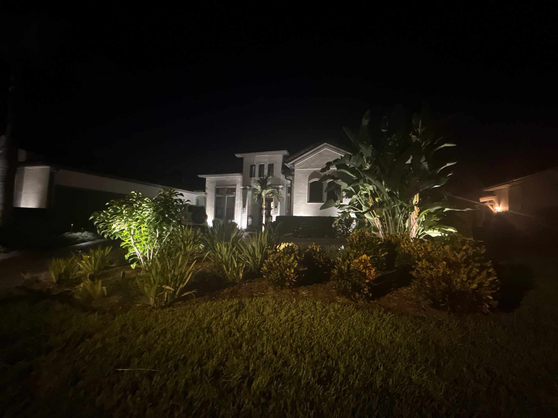 Architectural and Landscape Lighting Installation for Trinity Residential Home by Elegant Accents
