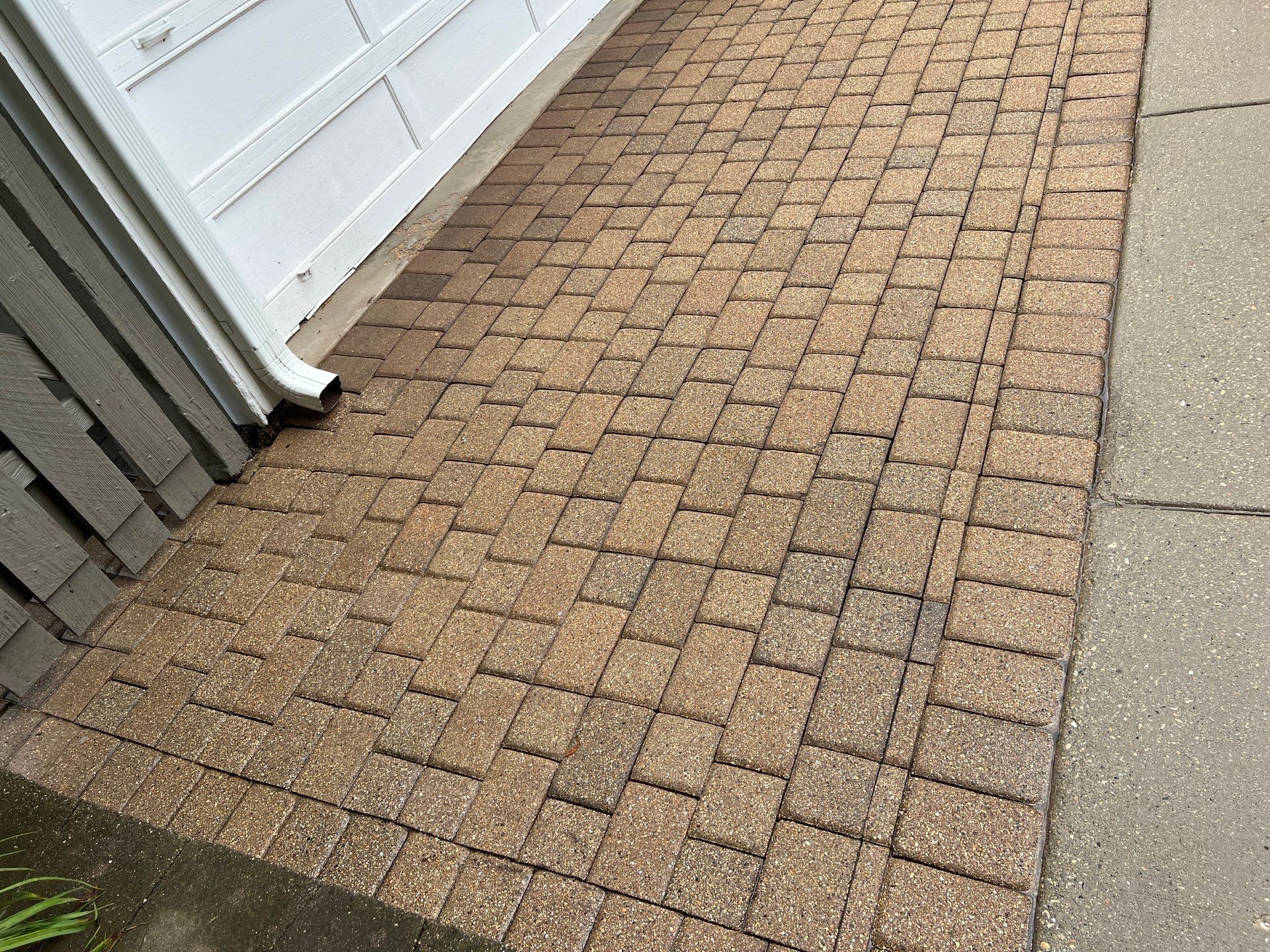 Brick paver cleaning and sealing by Northern Power Washing LLC.