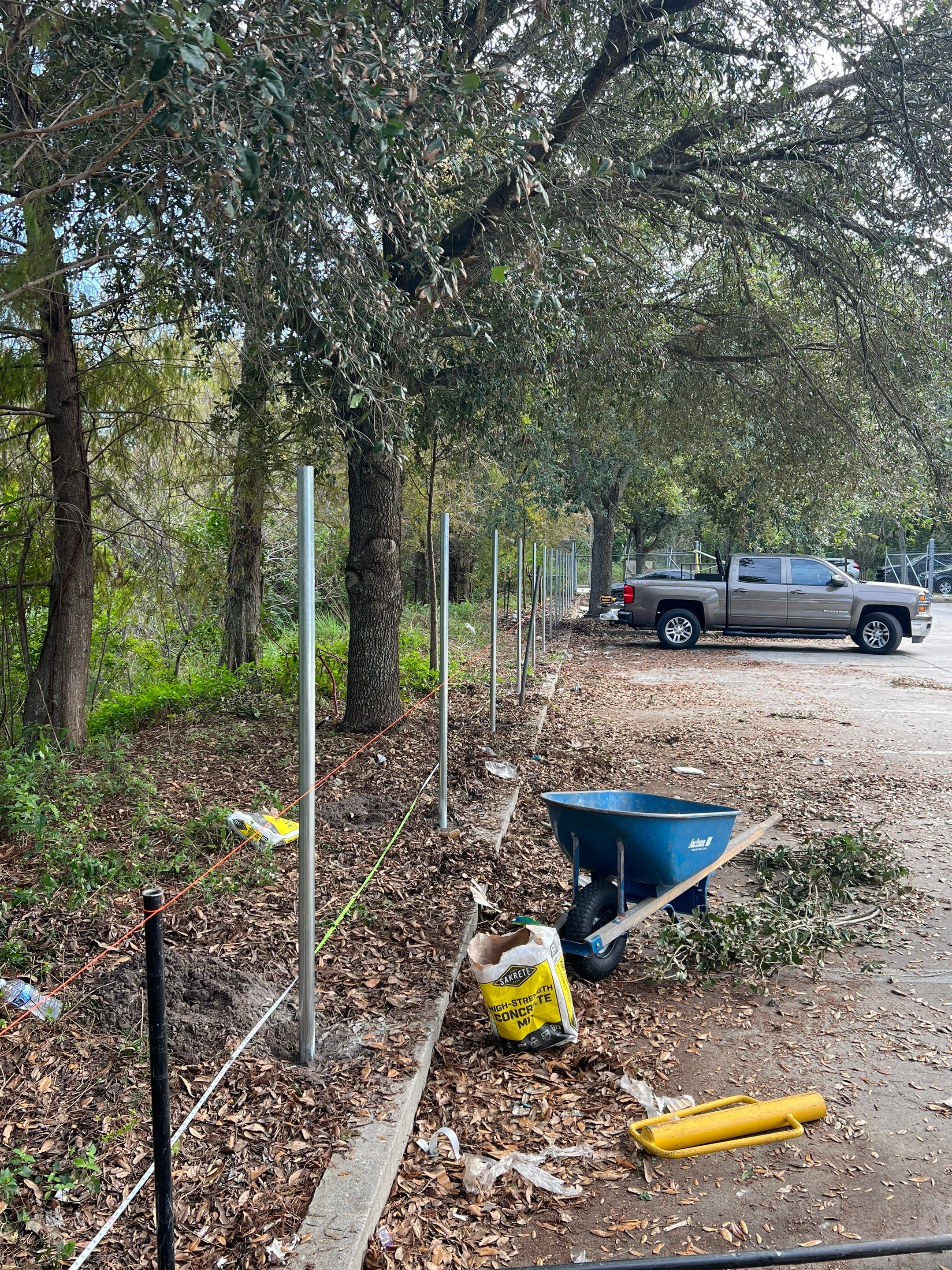 Chain-link Fence Installation using Commercial Chain-link Fence by Asap fence and gates, LLC