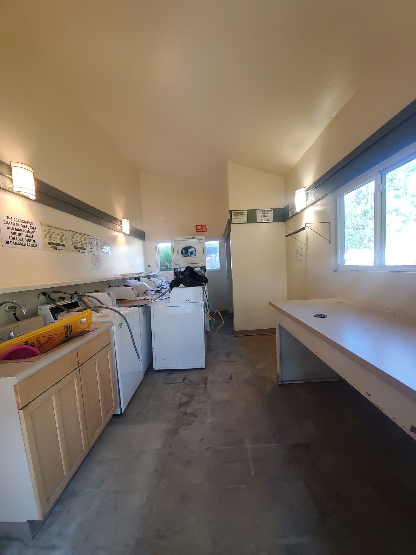 Laundry Room Water Restoration & Rebuild in Irvine by One Stop Source